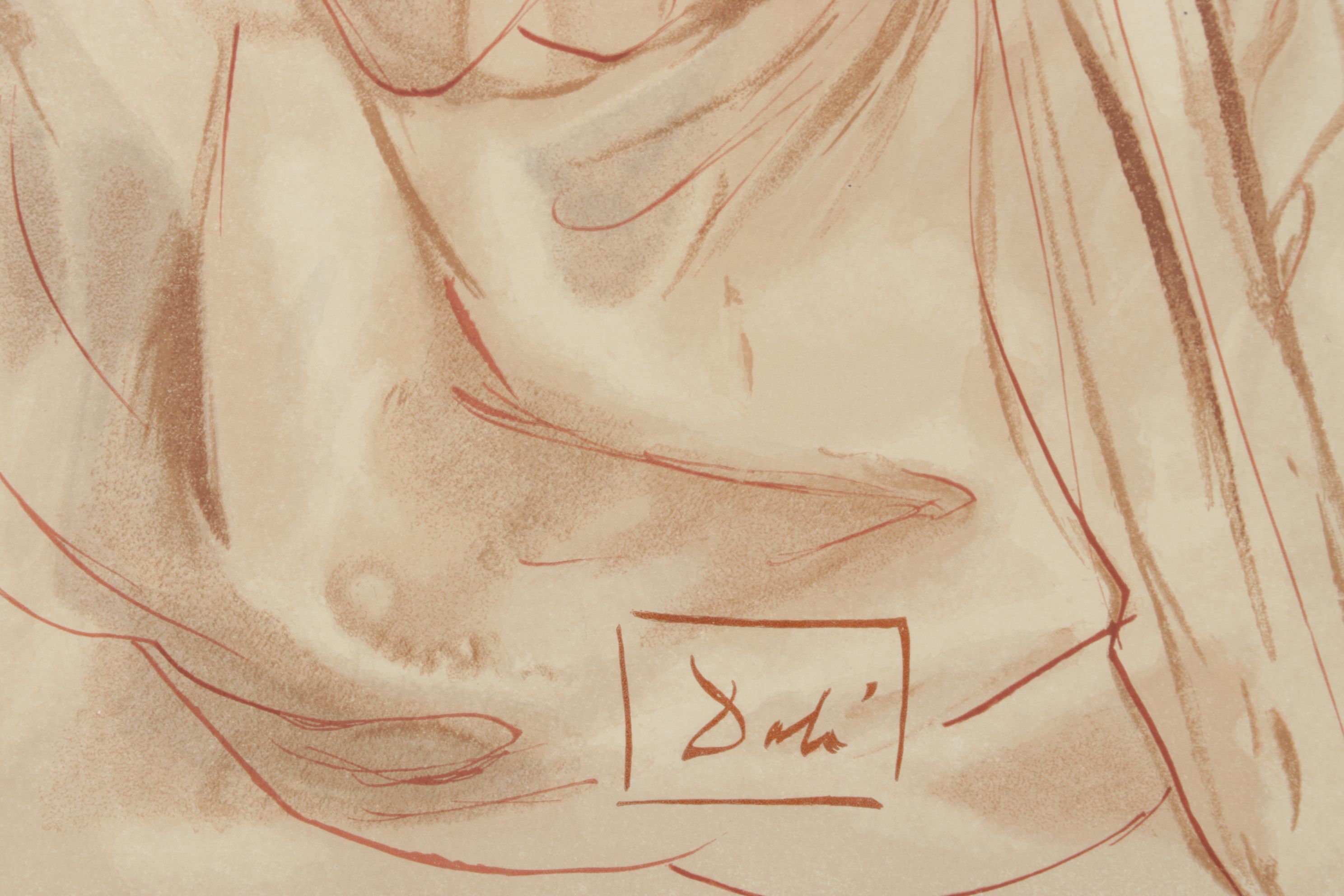 Salvador Dalí Wood Engraving "L’announce d’un Grand Evénemente"