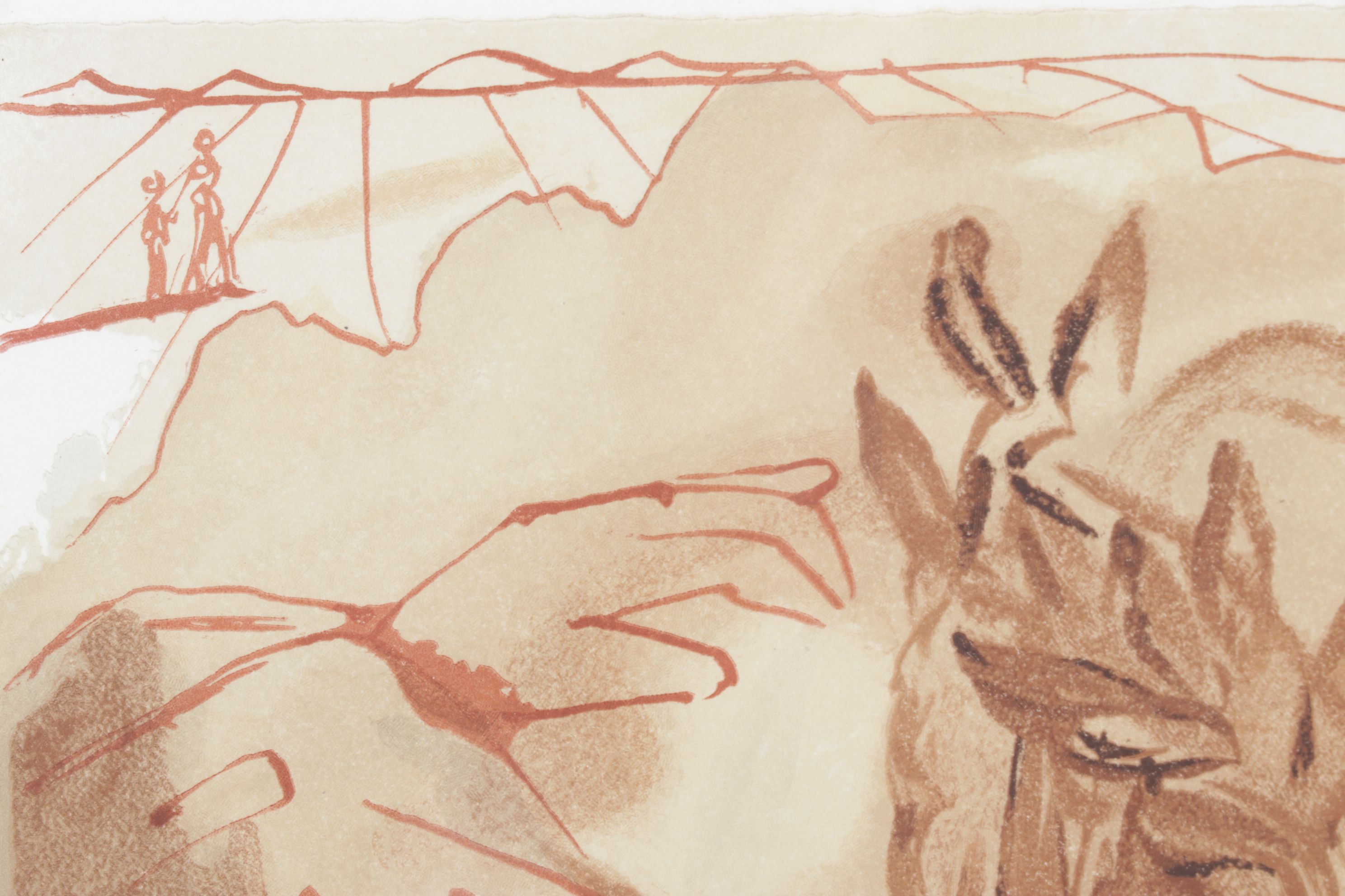 Salvador Dalí Wood Engraving "L’announce d’un Grand Evénemente"