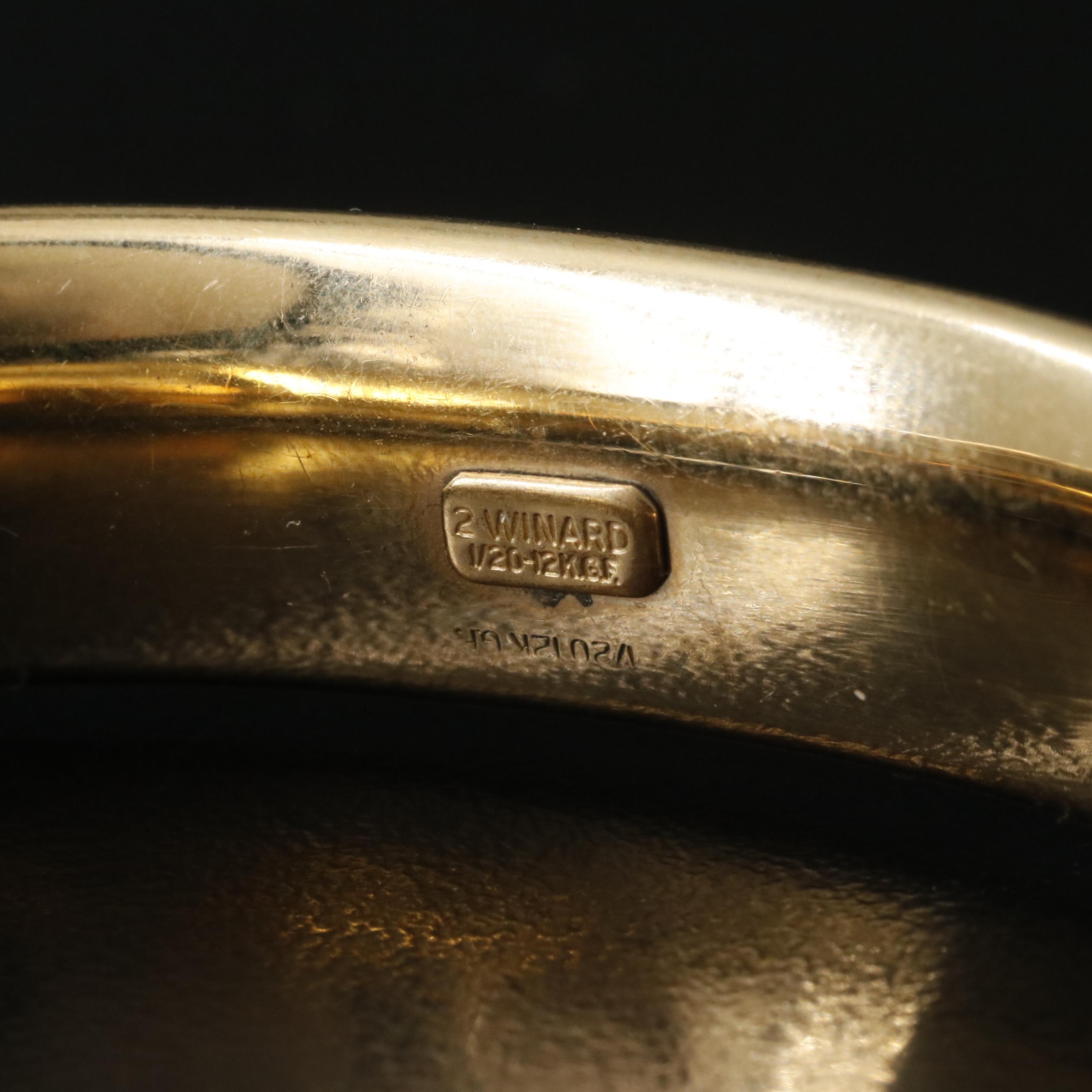 Vintage Winard Gold-Filled Floral Bracelet