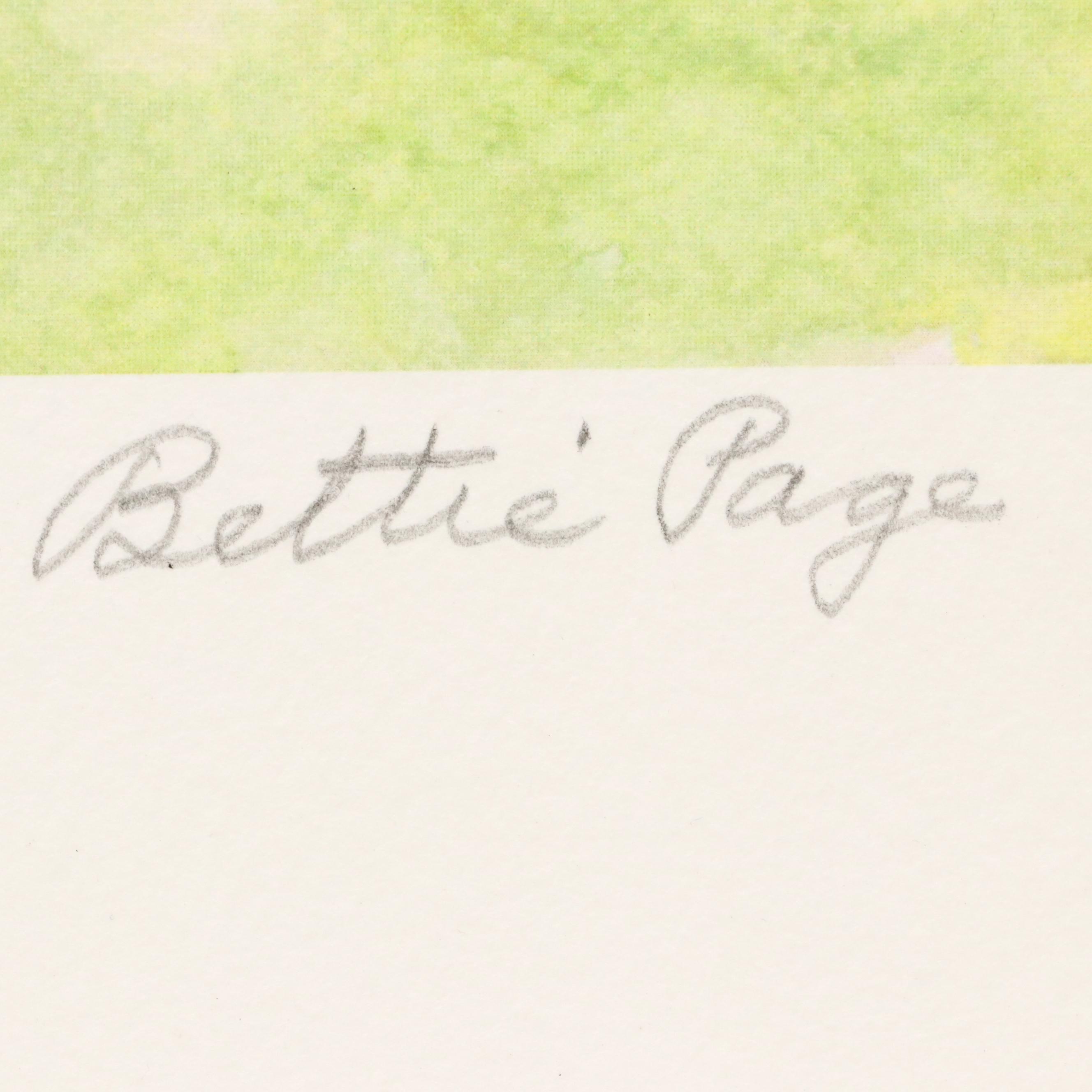 Olivia De Berardinis Pin-Up Giclée "Bettie Page," 21st Century