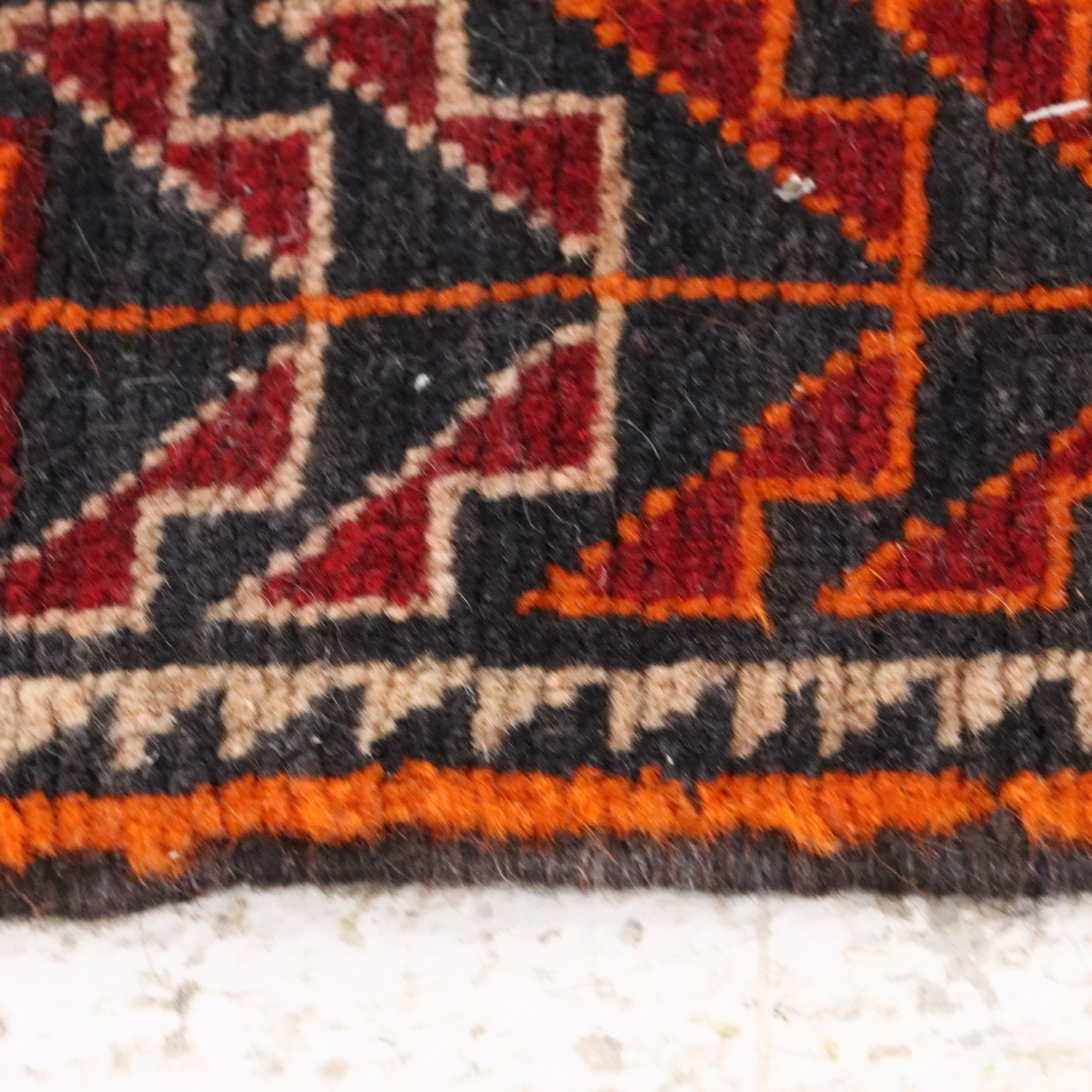 1'8 x 2'8 Hand-Knotted Afghan Baluch Accent Rug