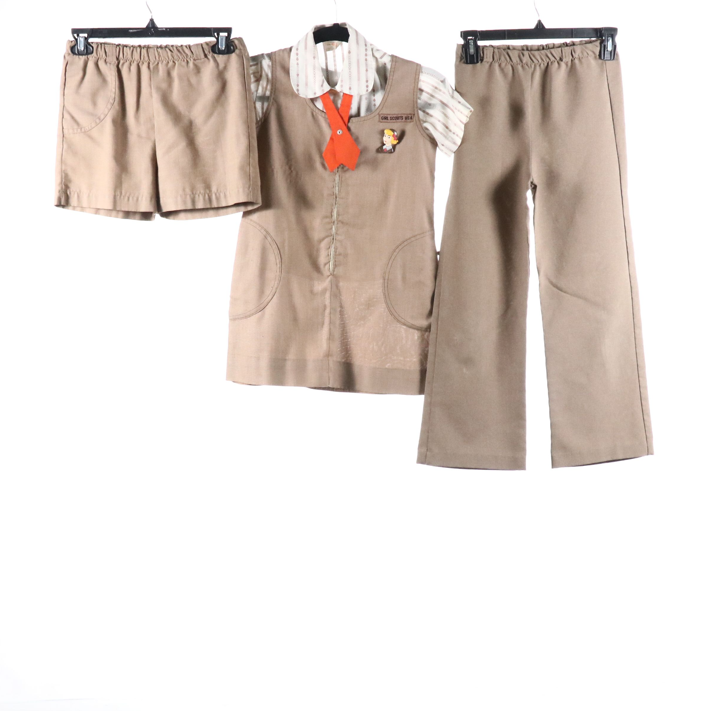 Girl Scouts of America Brownie and Junior Scout Uniforms, 1970s