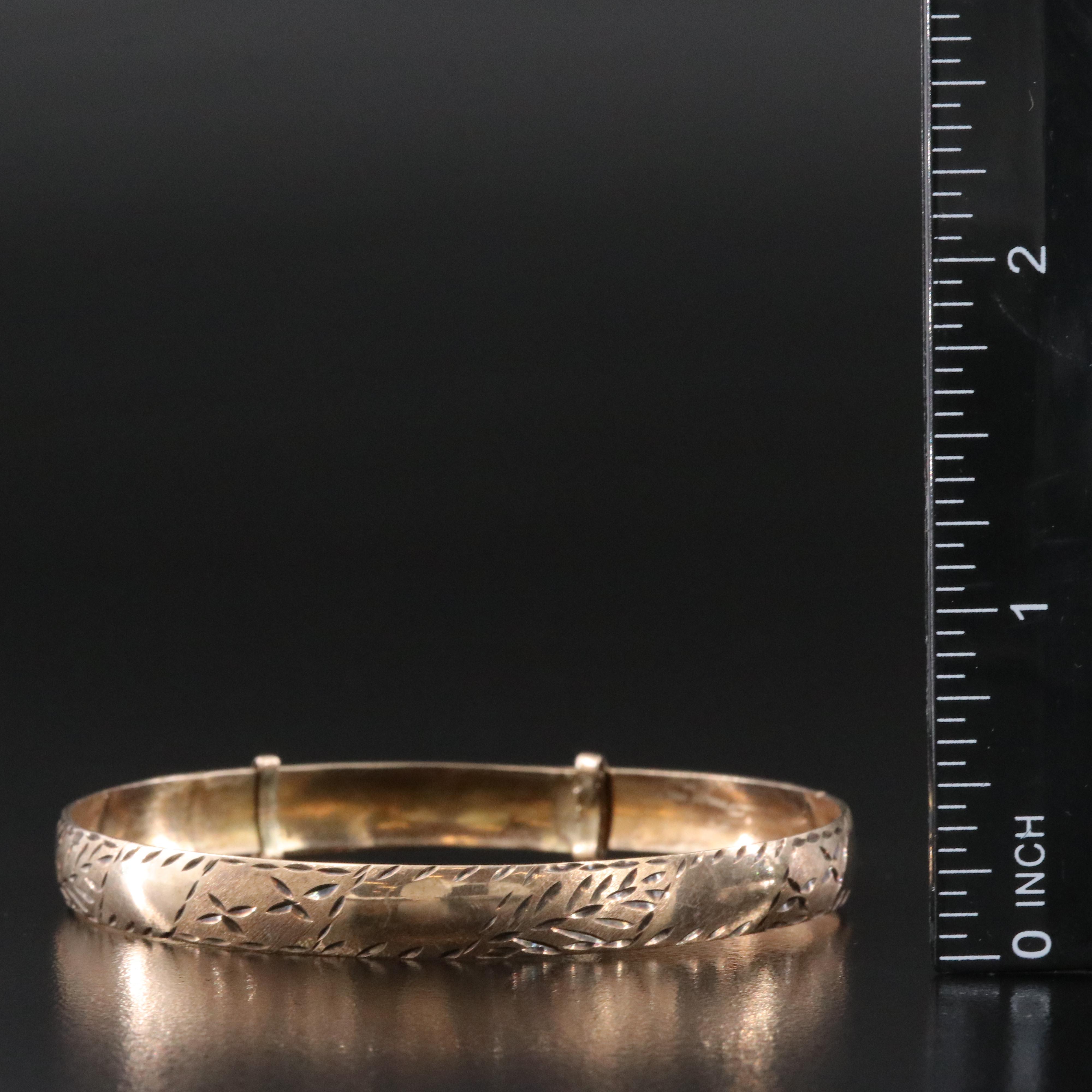 Vintage 10K Stampwork Bracelet