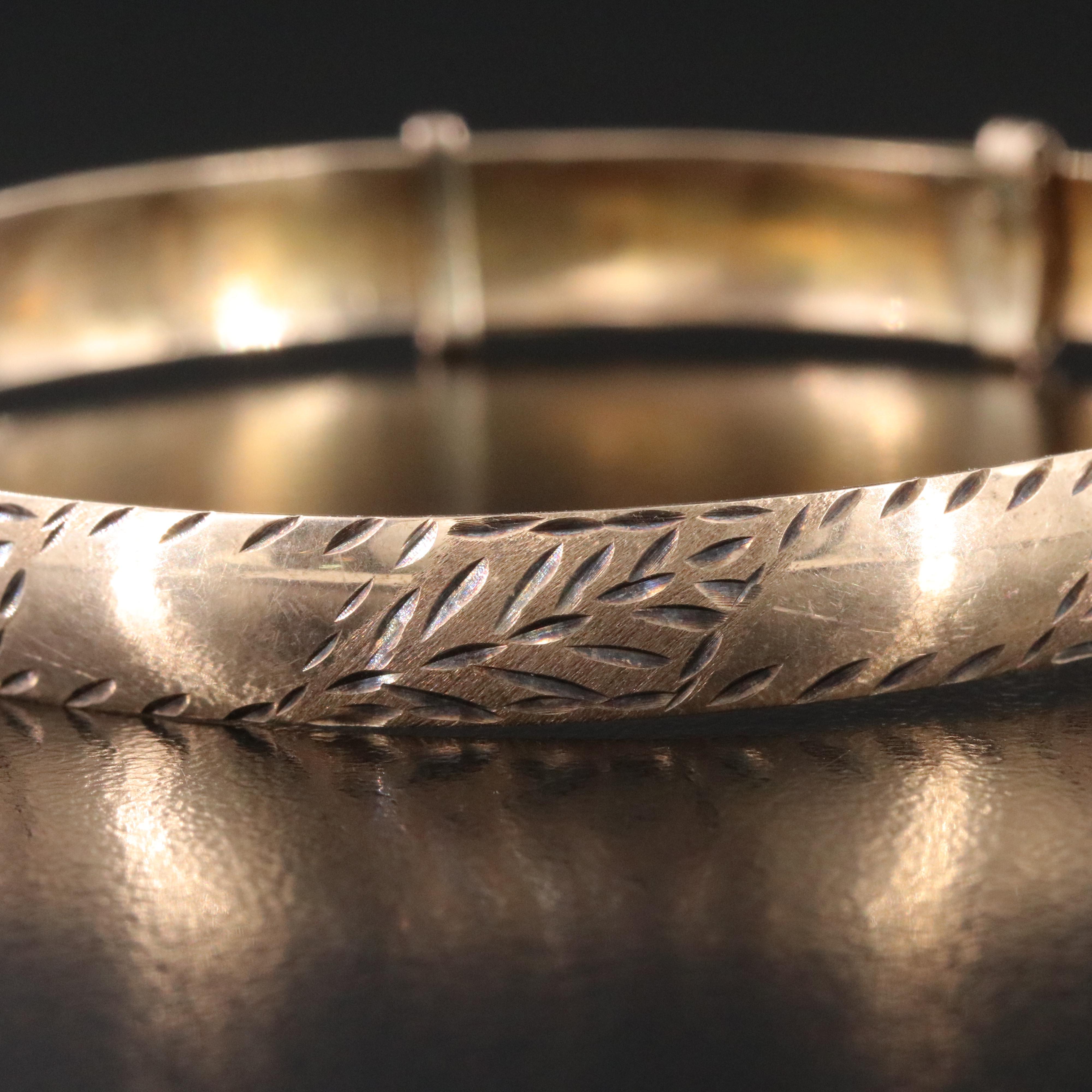 Vintage 10K Stampwork Bracelet