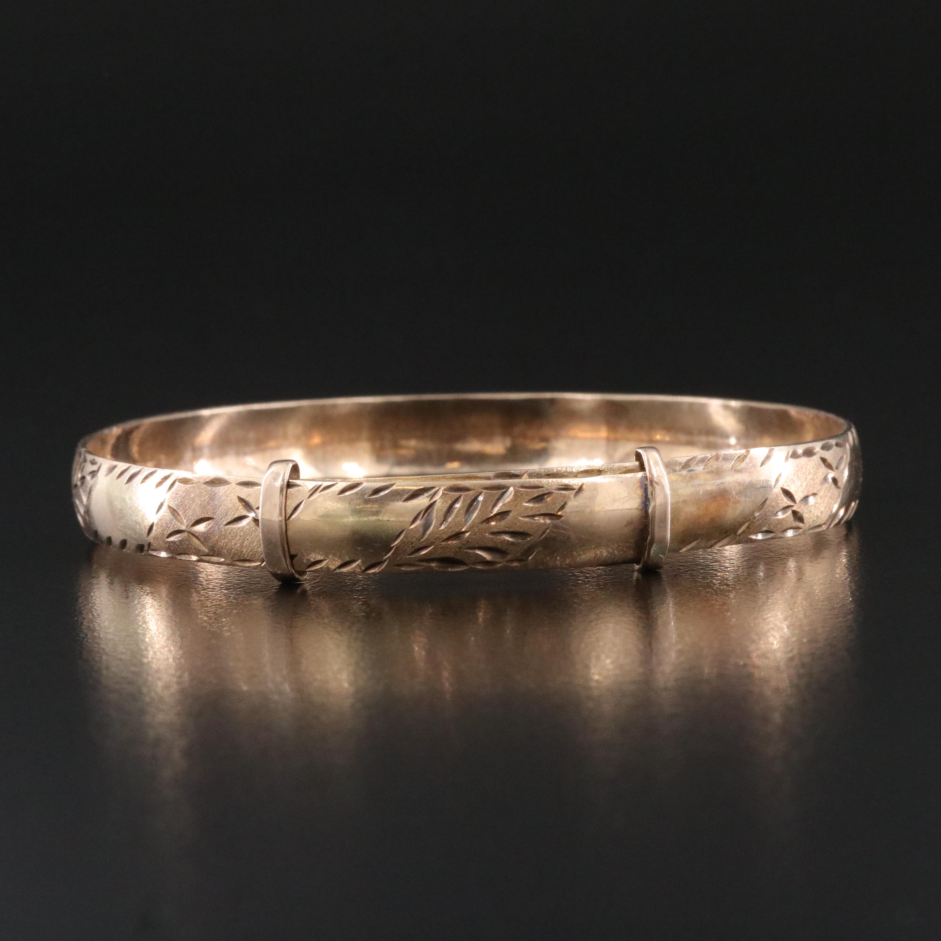 Vintage 10K Stampwork Bracelet