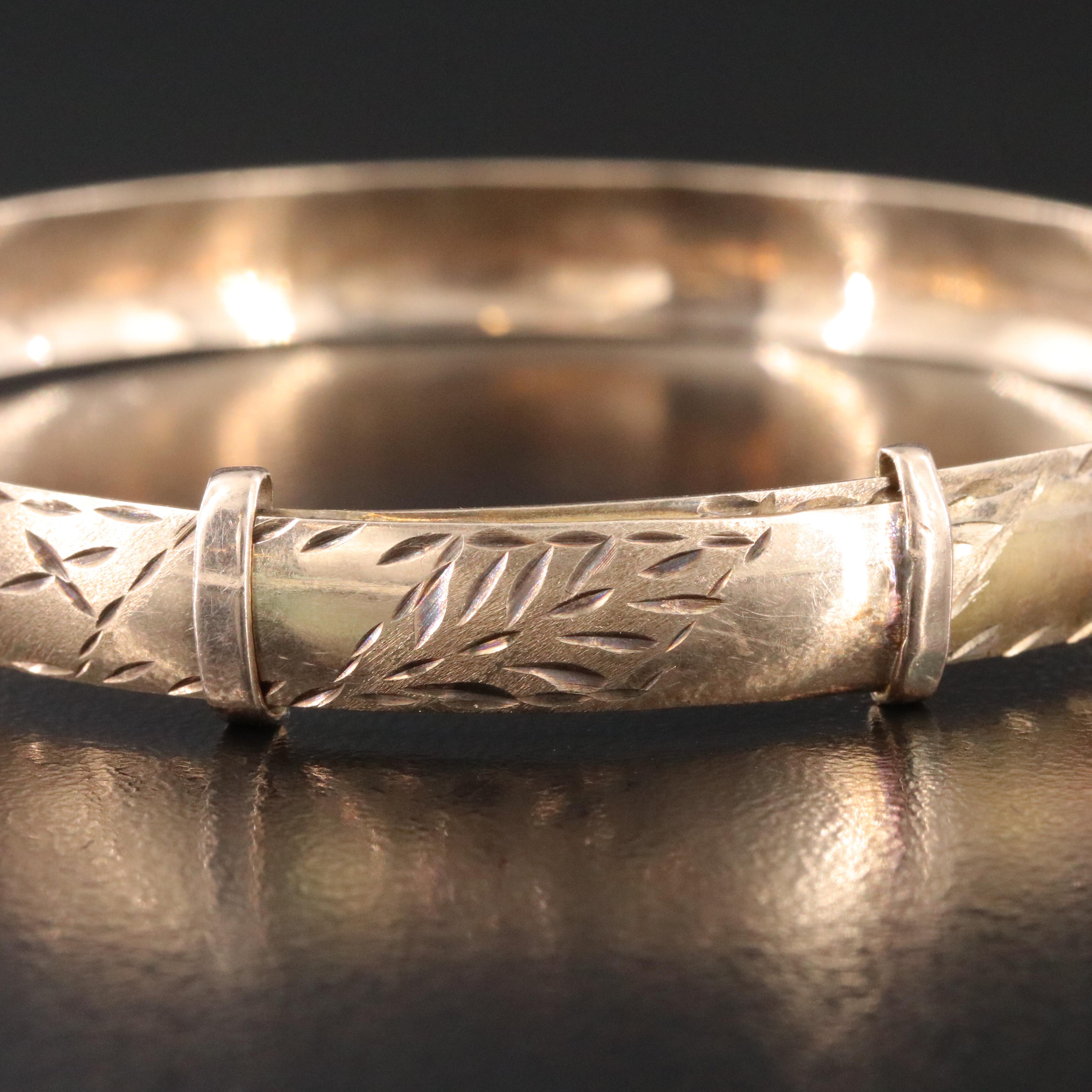 Vintage 10K Stampwork Bracelet