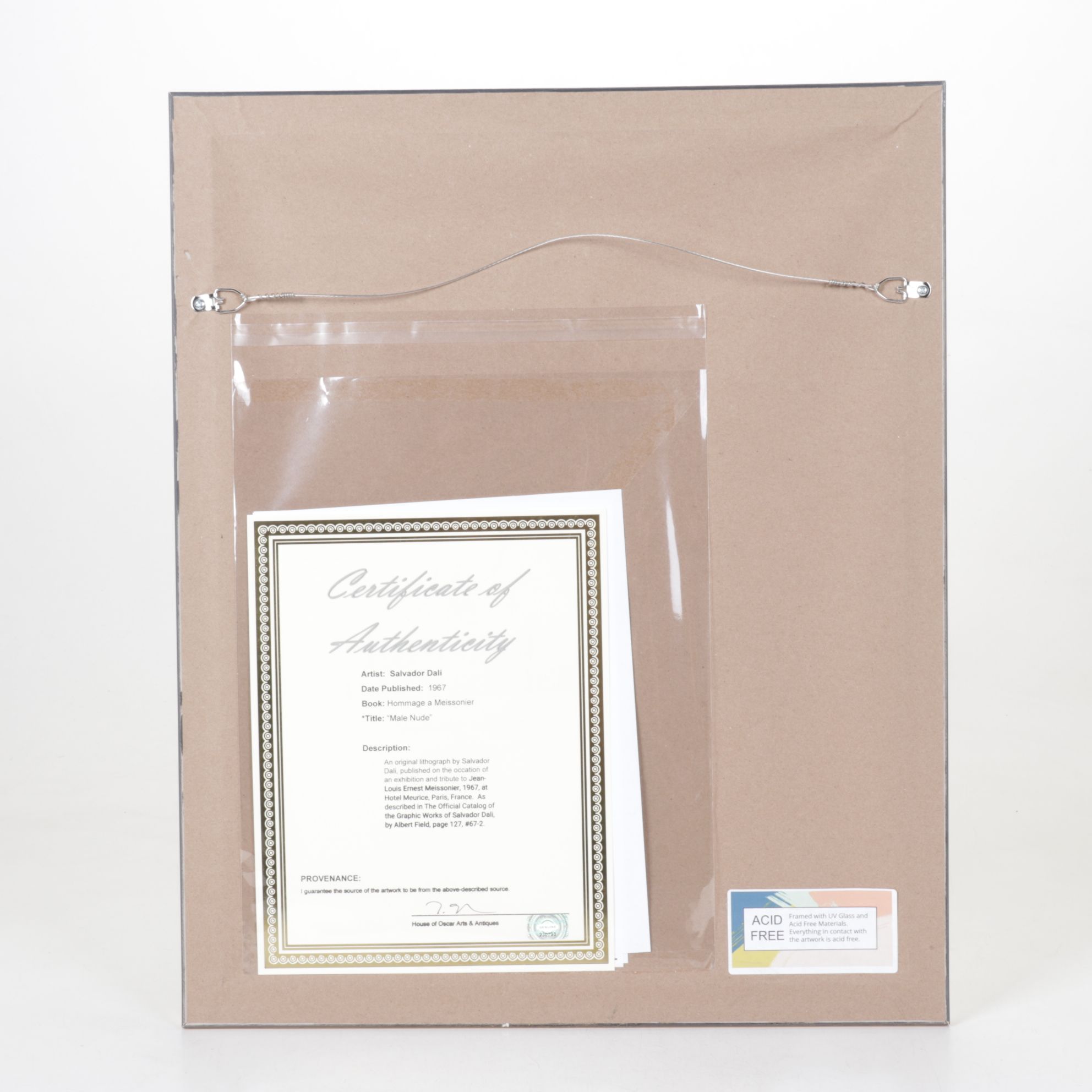 Salvador Dalí Lithograph From "Hommage à Meissonier," 1967