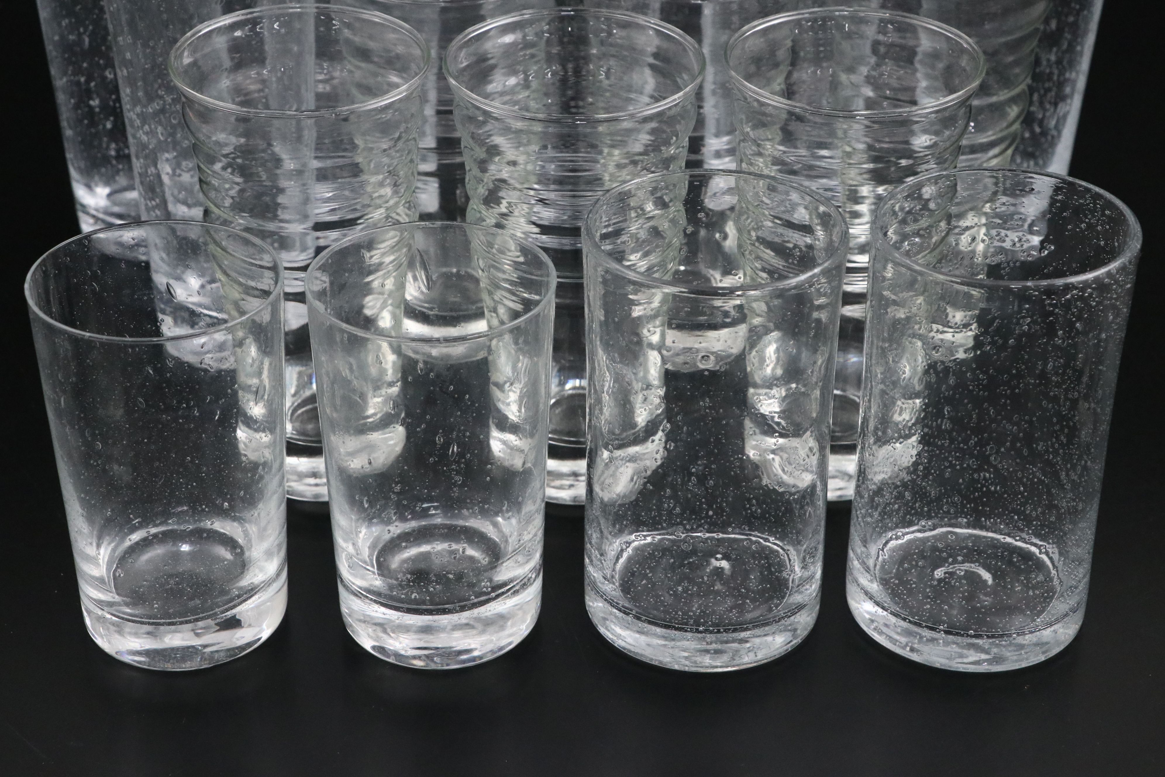 Bubble Glass Tumblers and Other Casual Drinkware