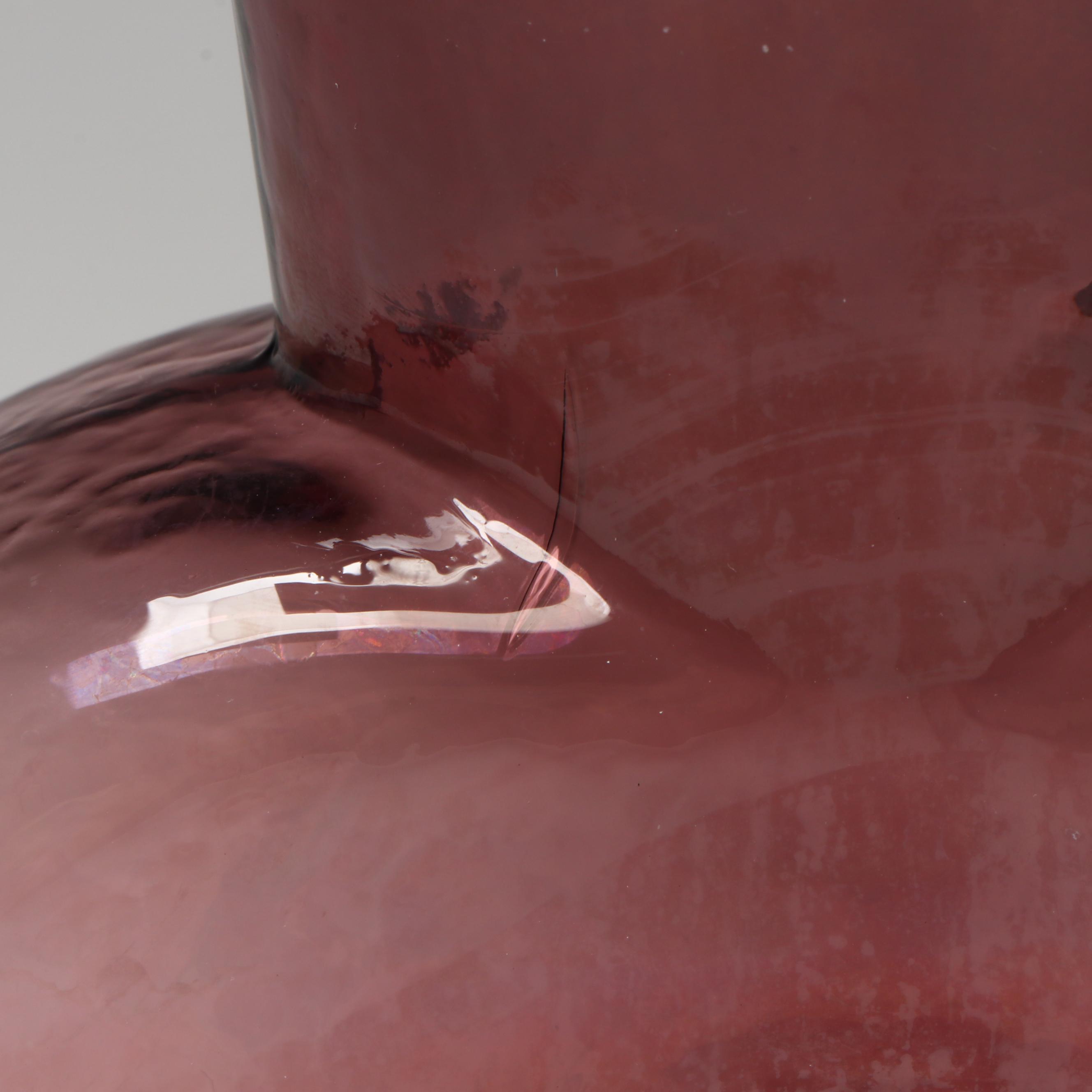 Blenko Amethyst Glass Water Bottle