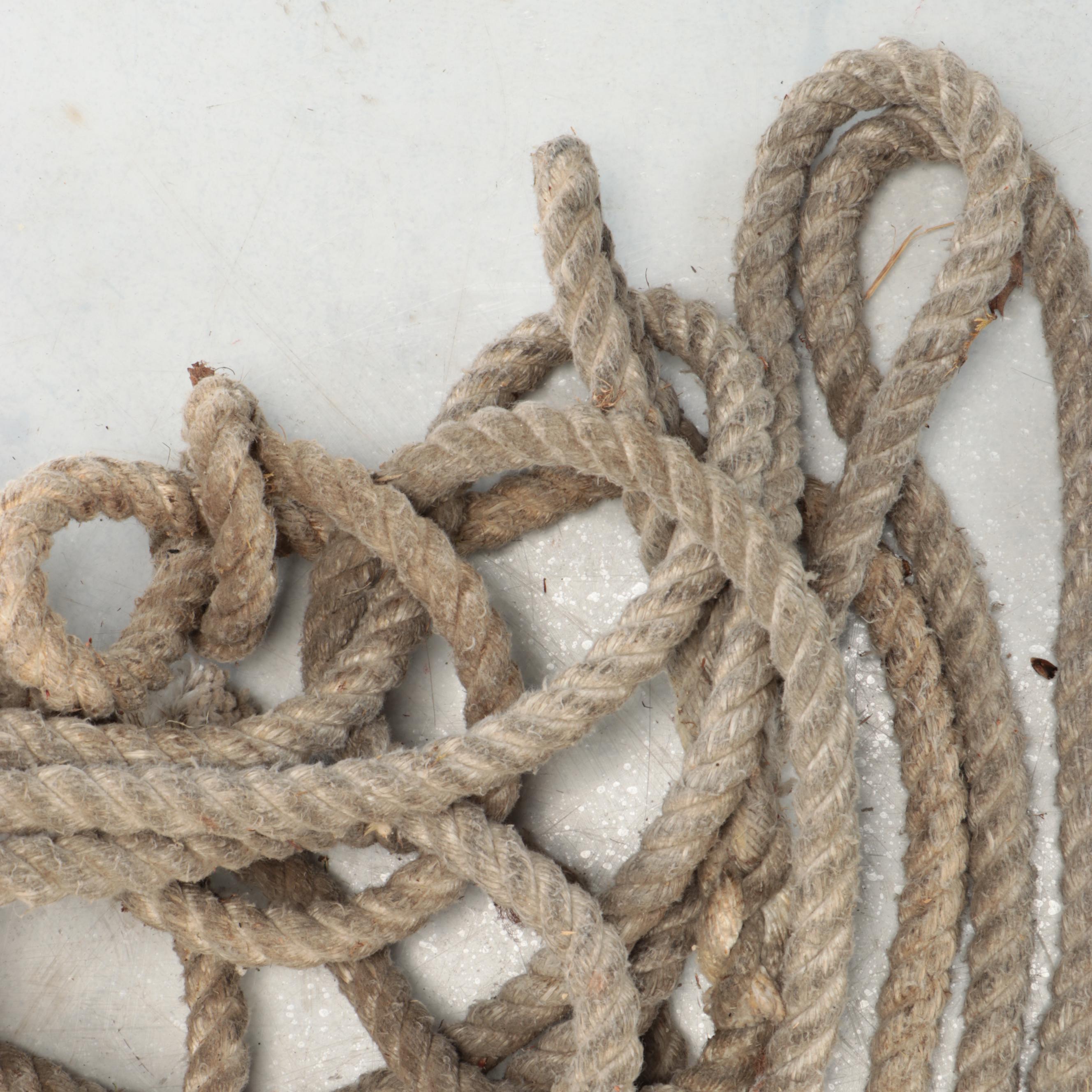 Industrial Wooden Pulley Blocks with Rope