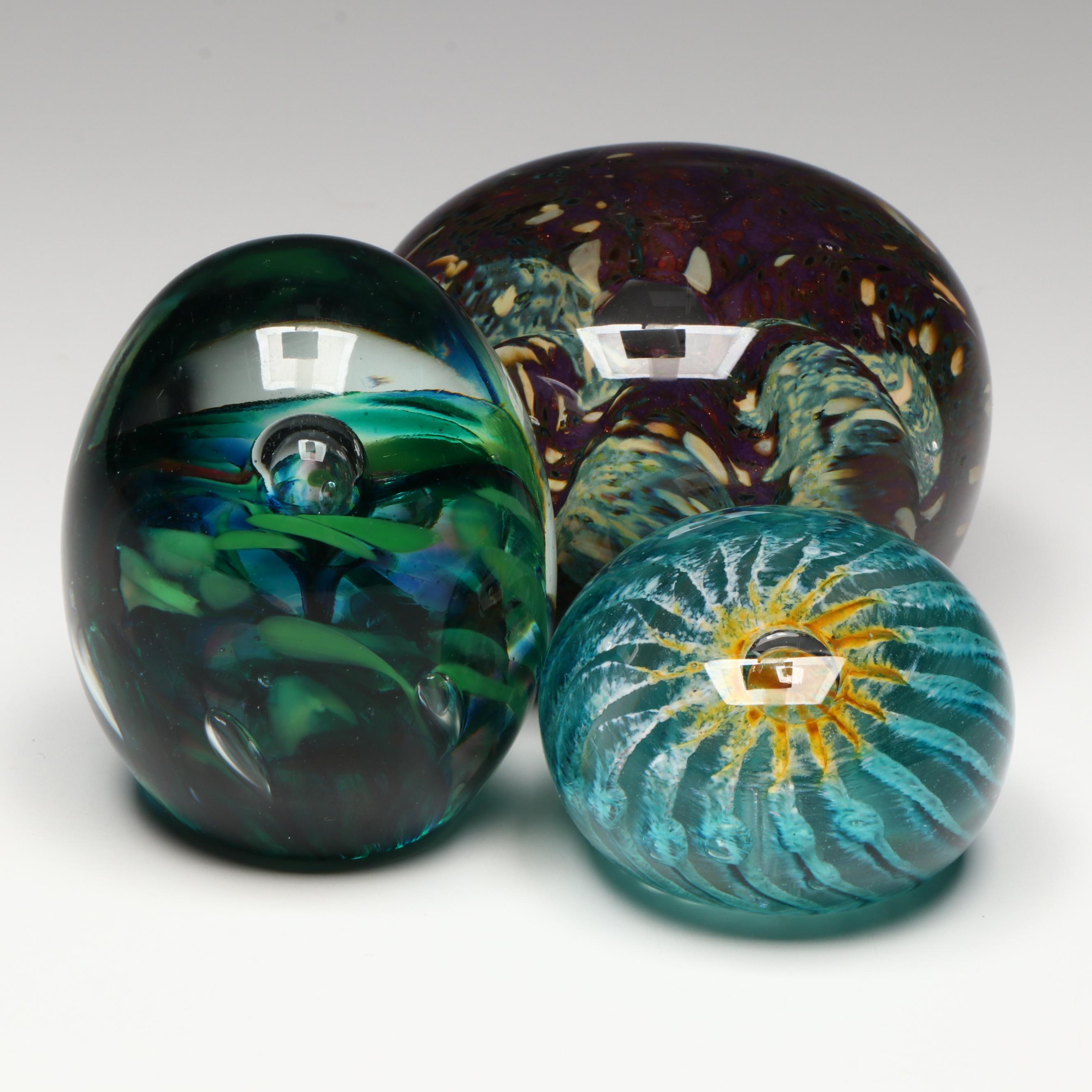 Kerry with Other Art Glass Paperweights