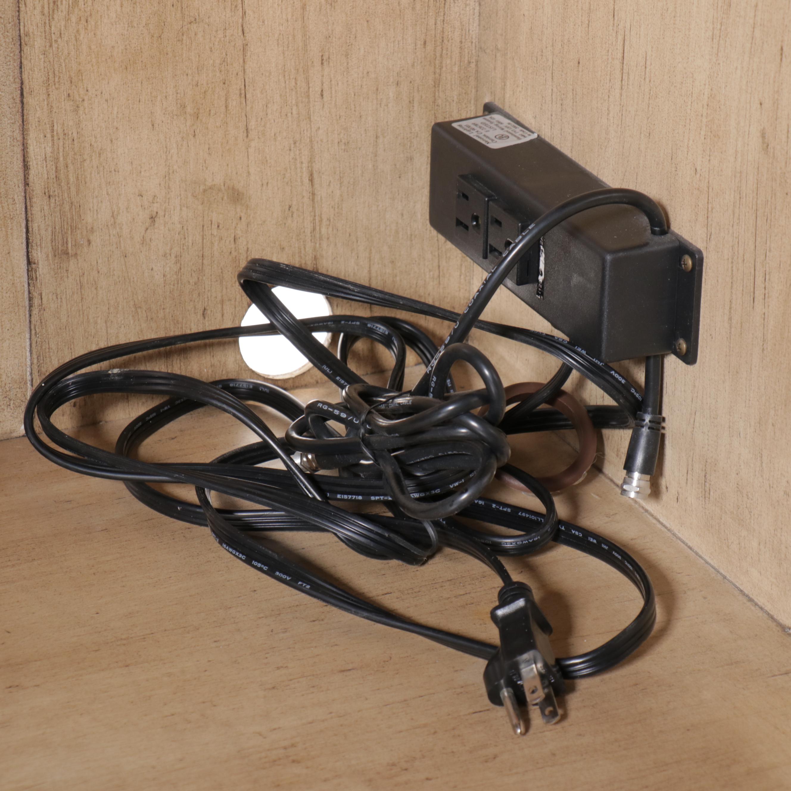 Entertainment Armoire with Golf Scene, Early 21st Century