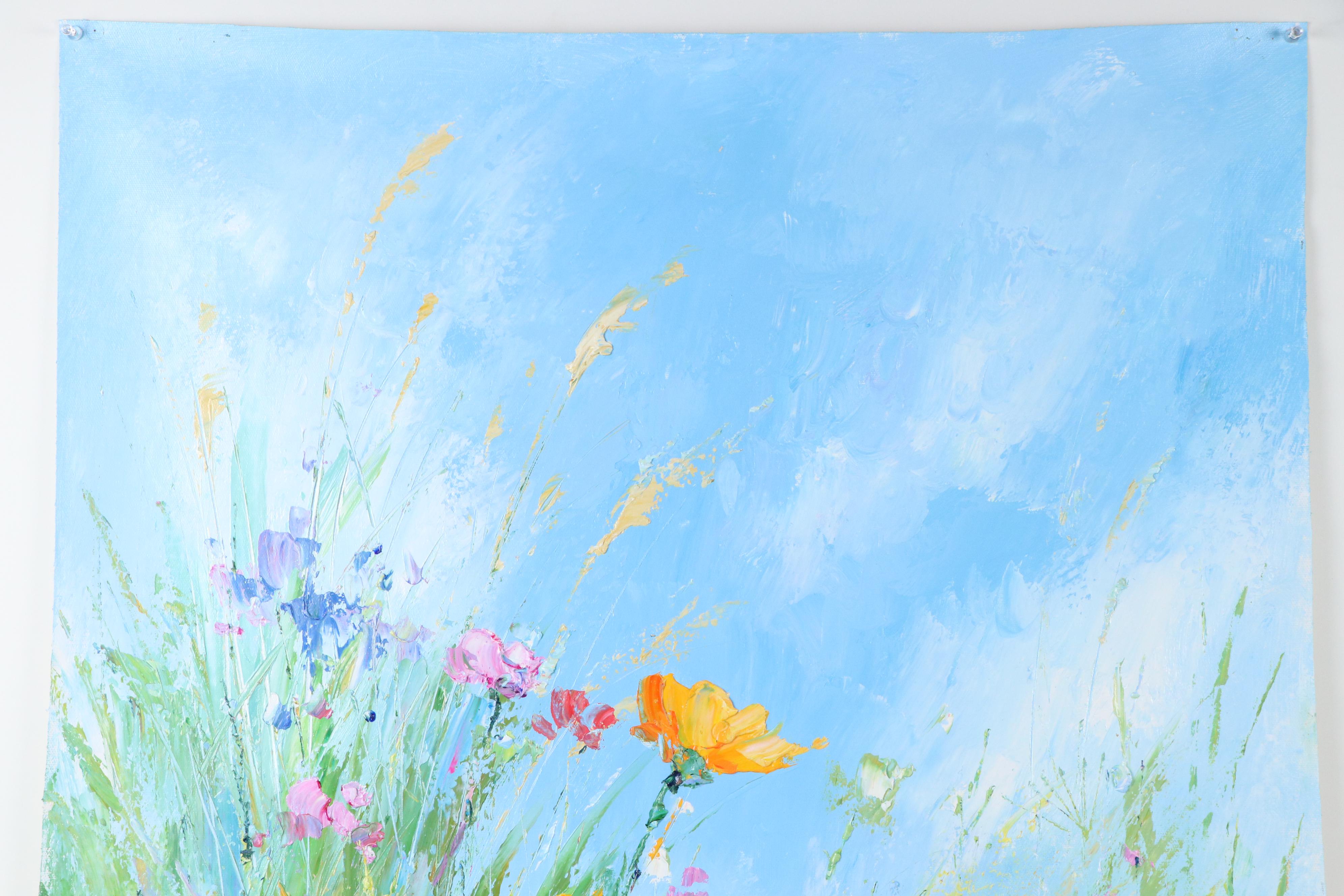 Ping Floral Oil Painting, 21st Century