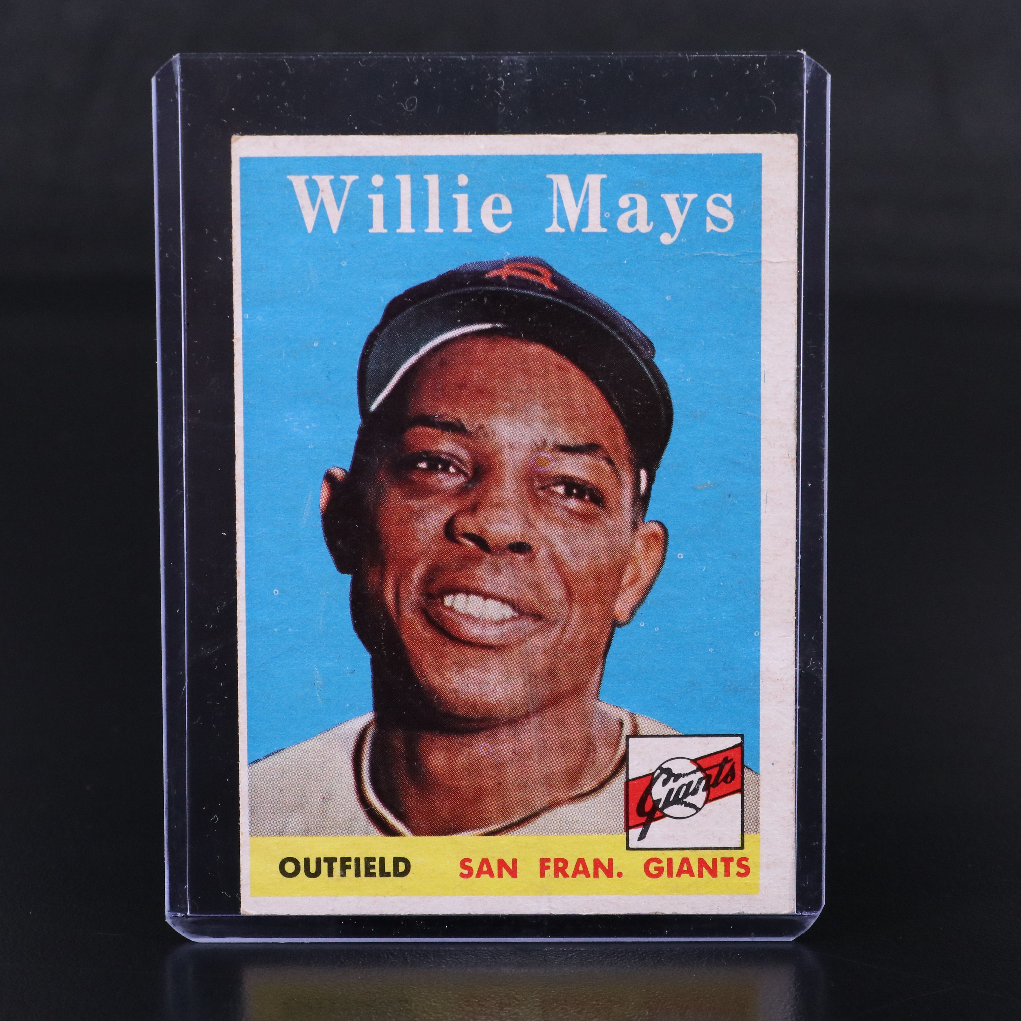 1958 Topps Willie Mays and Yogi Berra Baseball Cards