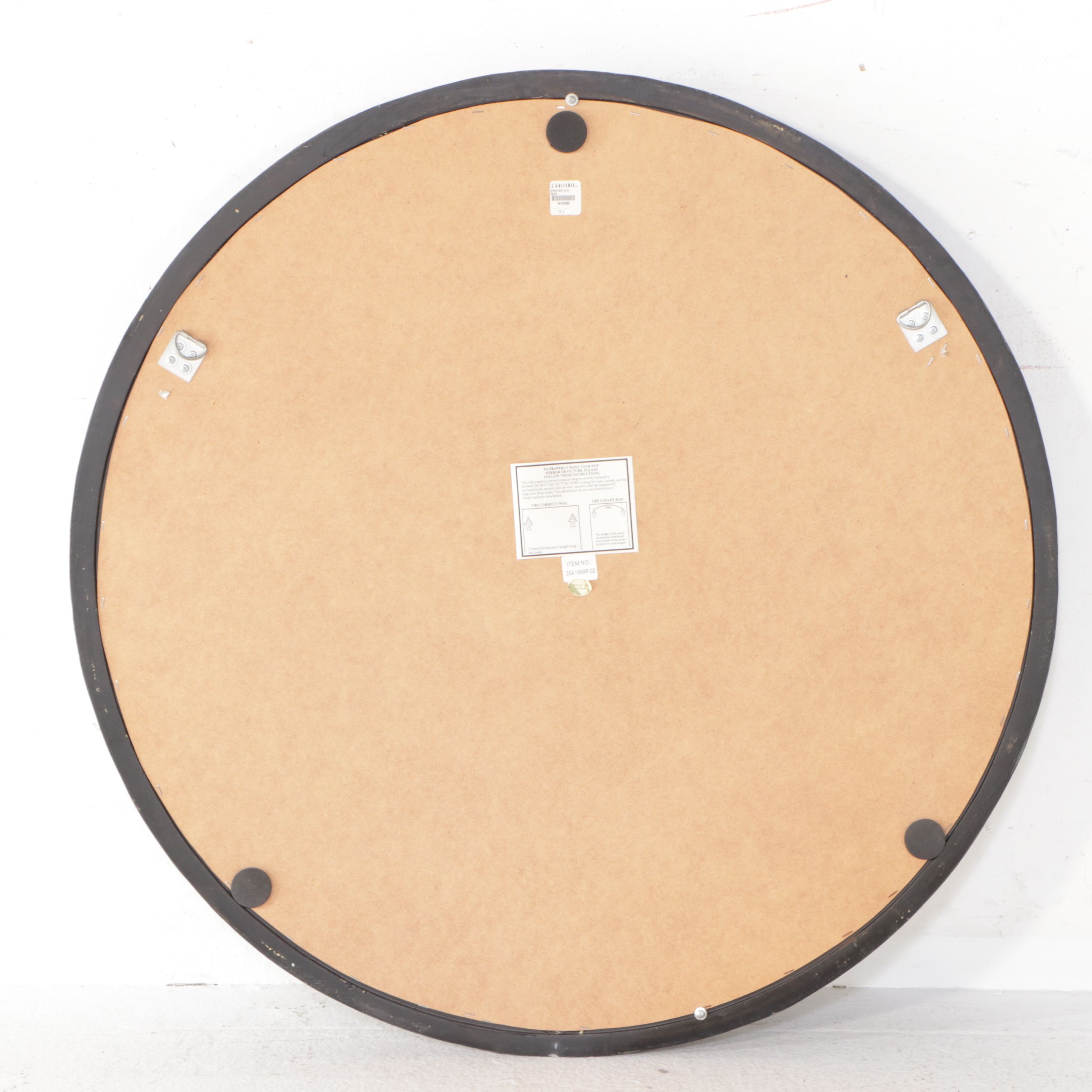 Z Gallerie Round Wall Mirror, 21st Century