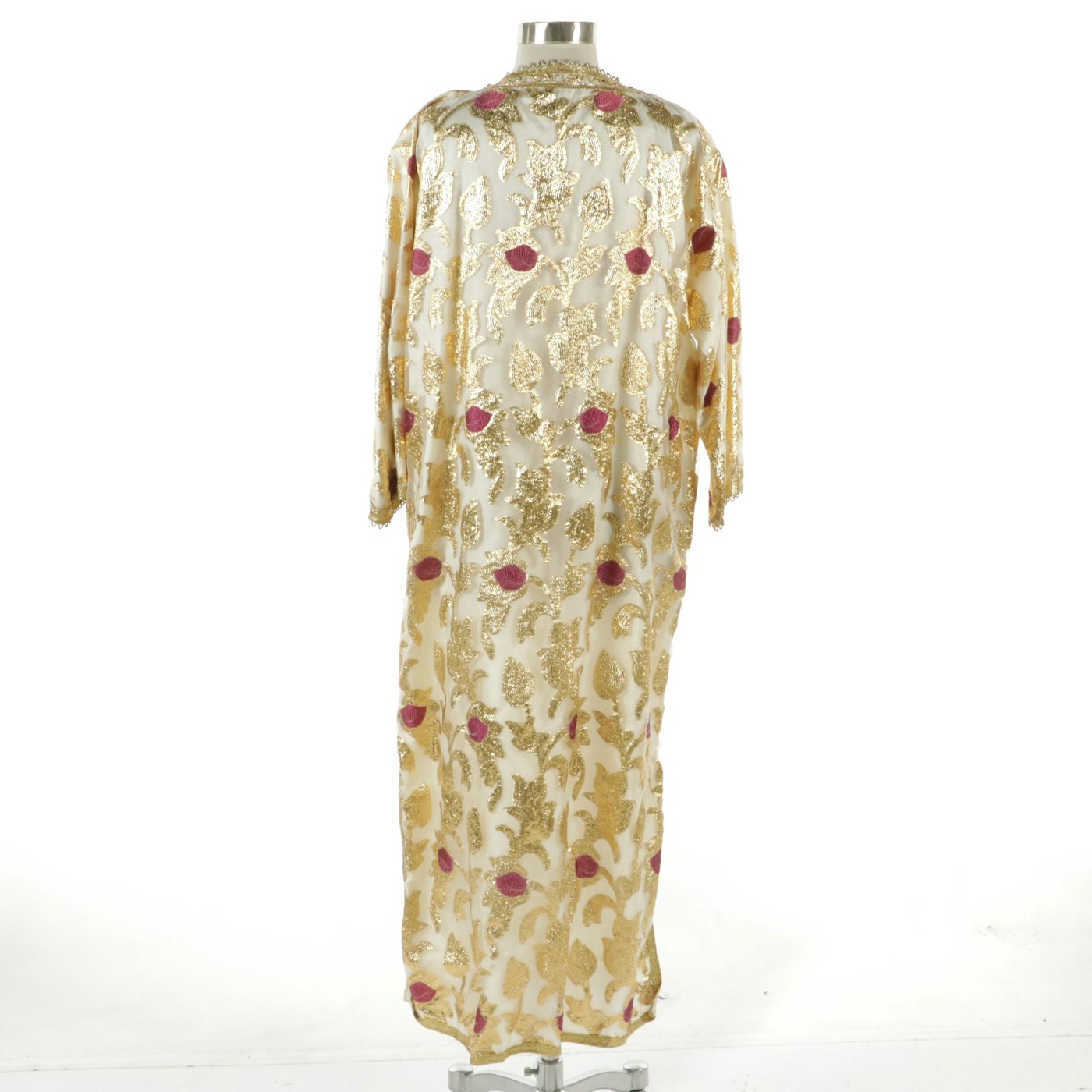 Metallic Gold Embroidered Caftan Robe | EBTH