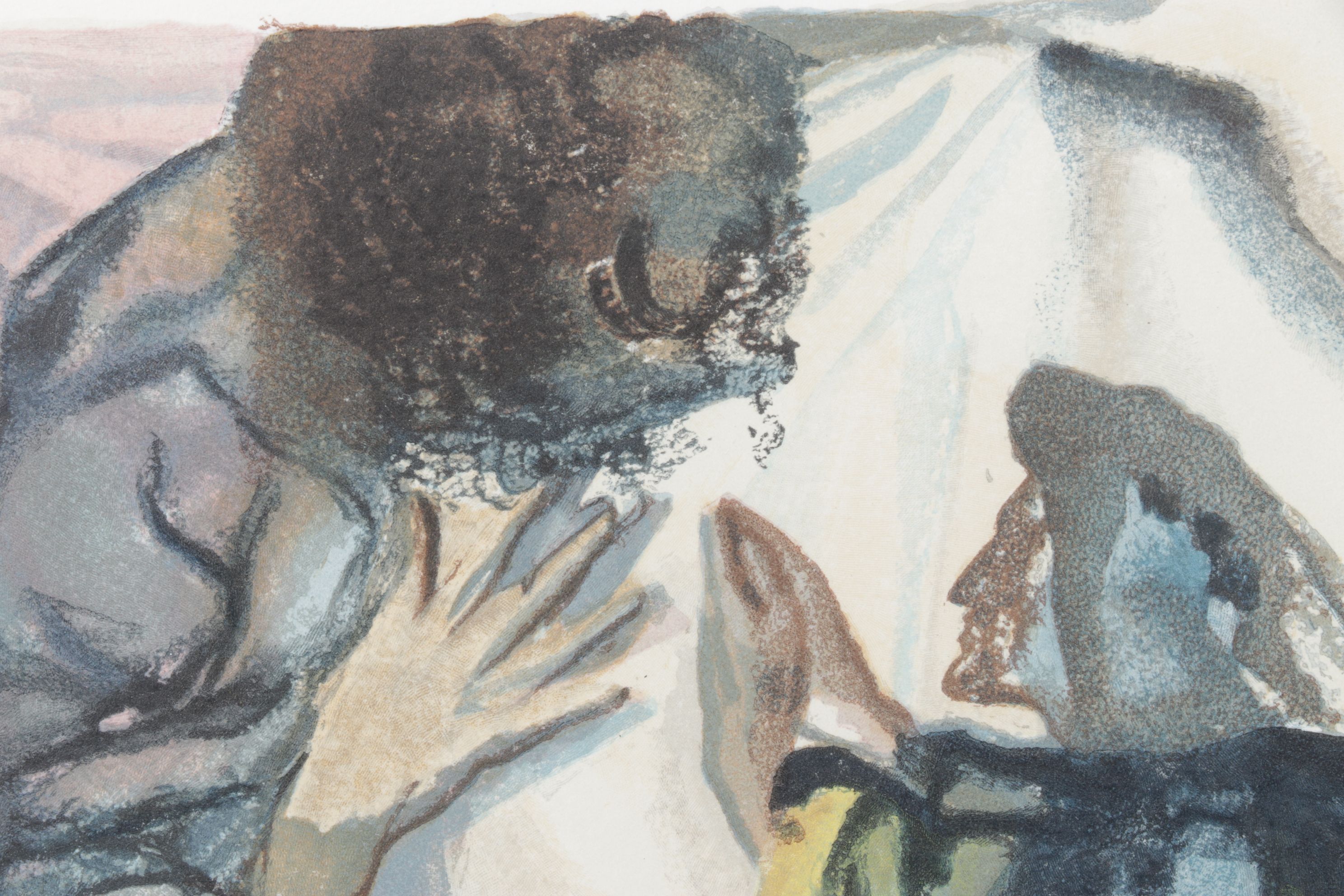 Salvador Dalí Wood Engraving "Un Esprit Interroge Dante"