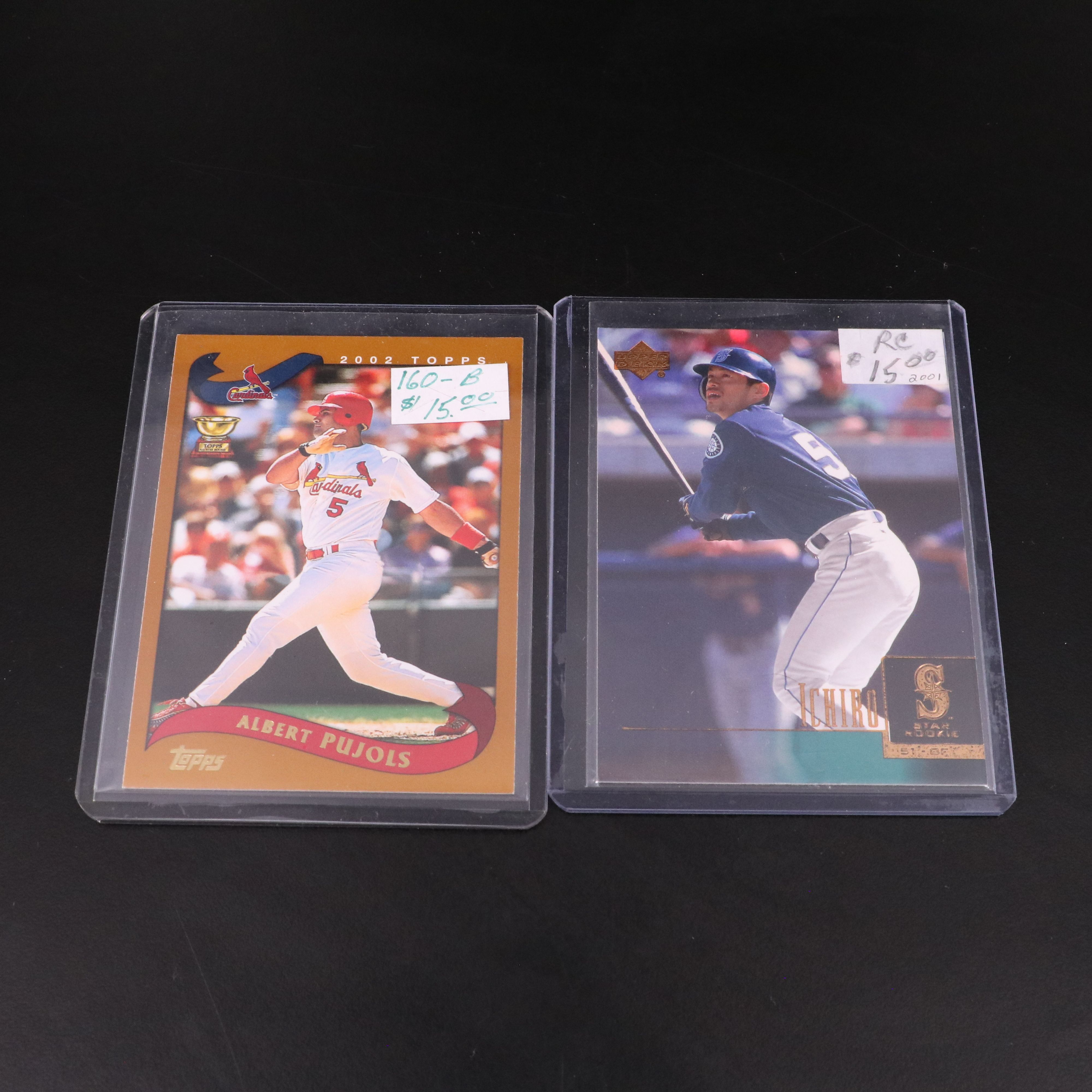 Miguel Cabrea, Ken Griffey Jr. and Ichiro Rookie Baseball Cards with More