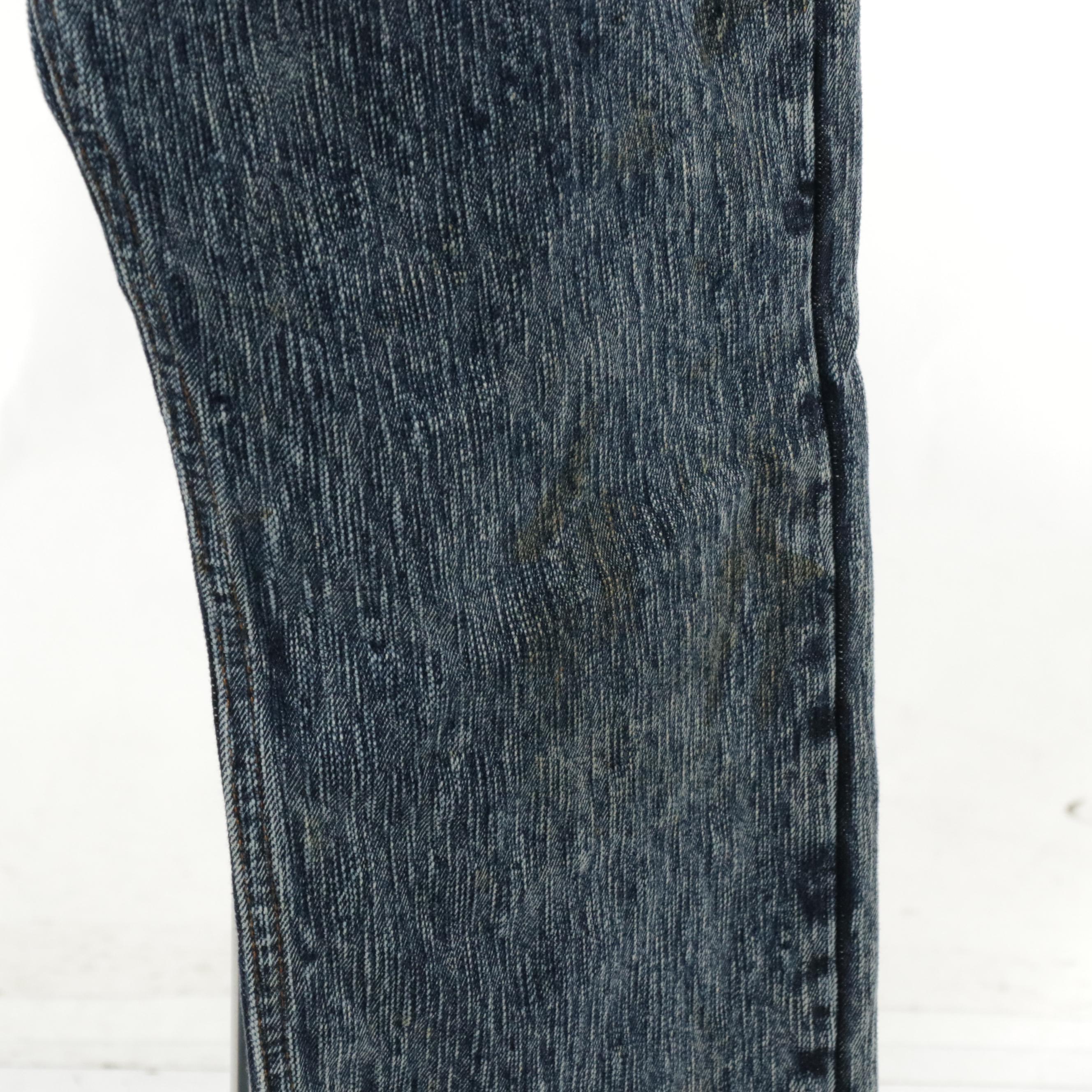 Men's Balenciaga Straight Leg Washed Denim Jeans
