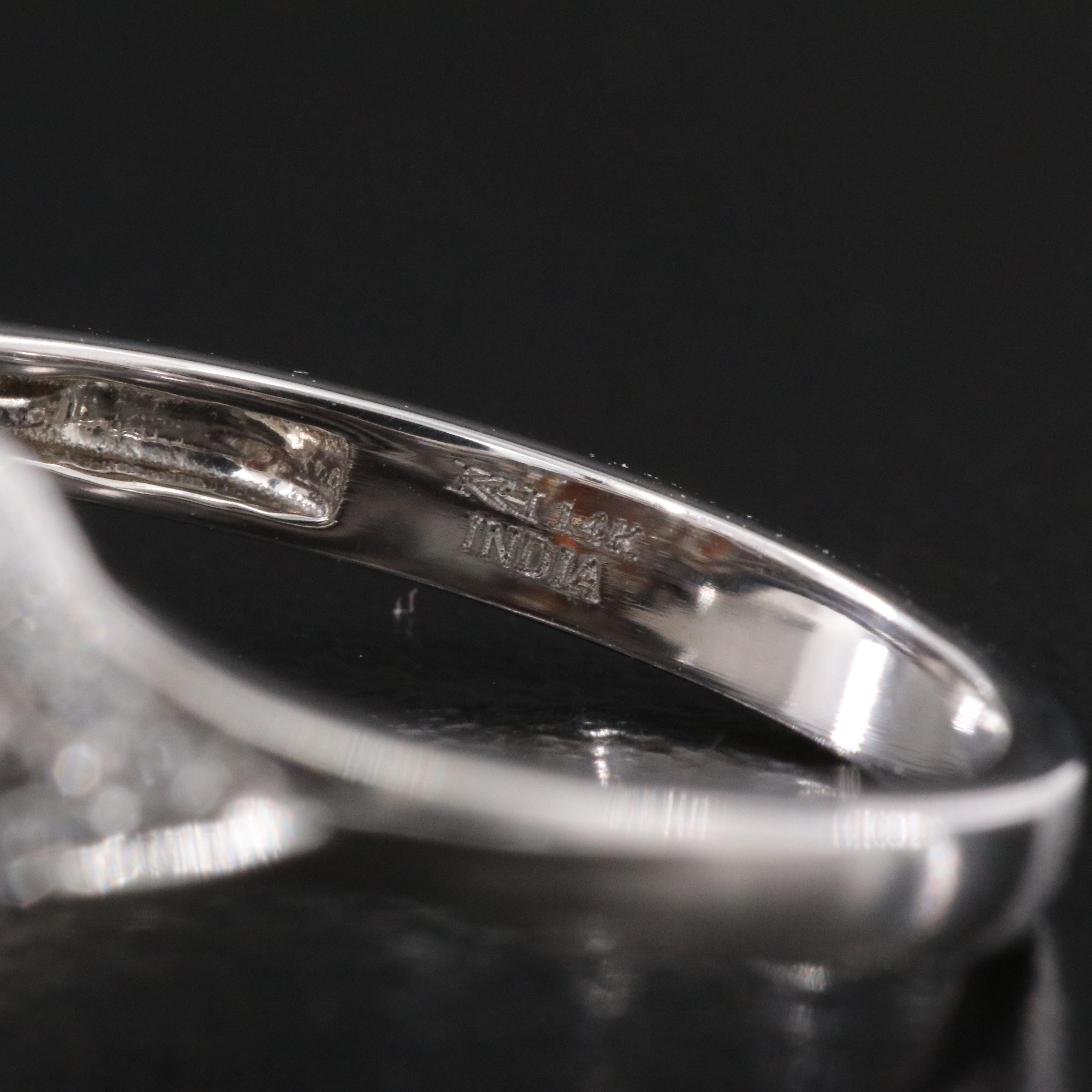 14K Opal and Diamond Ring