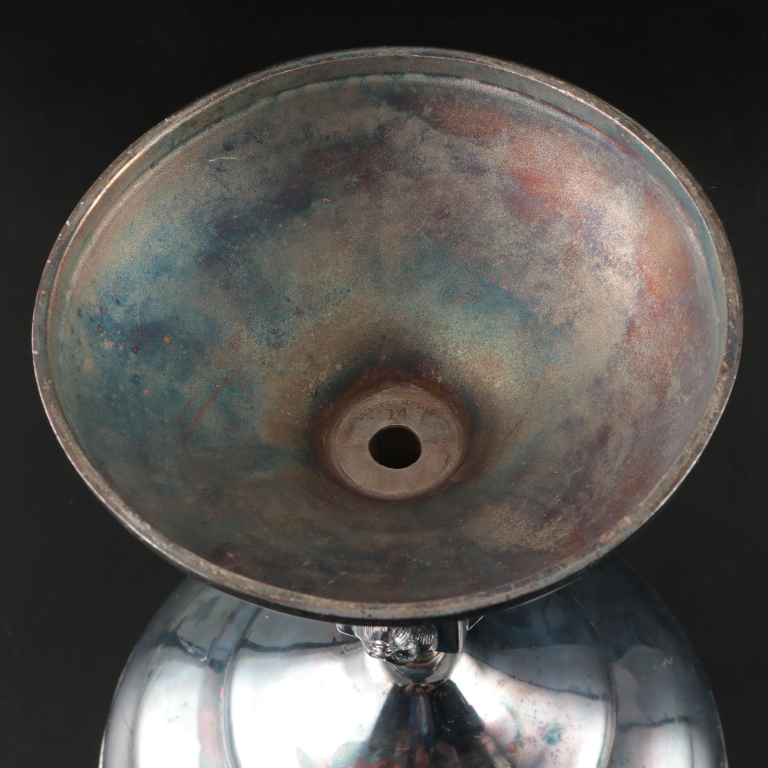 Webster Silver Plate Compote, Late 19th Century