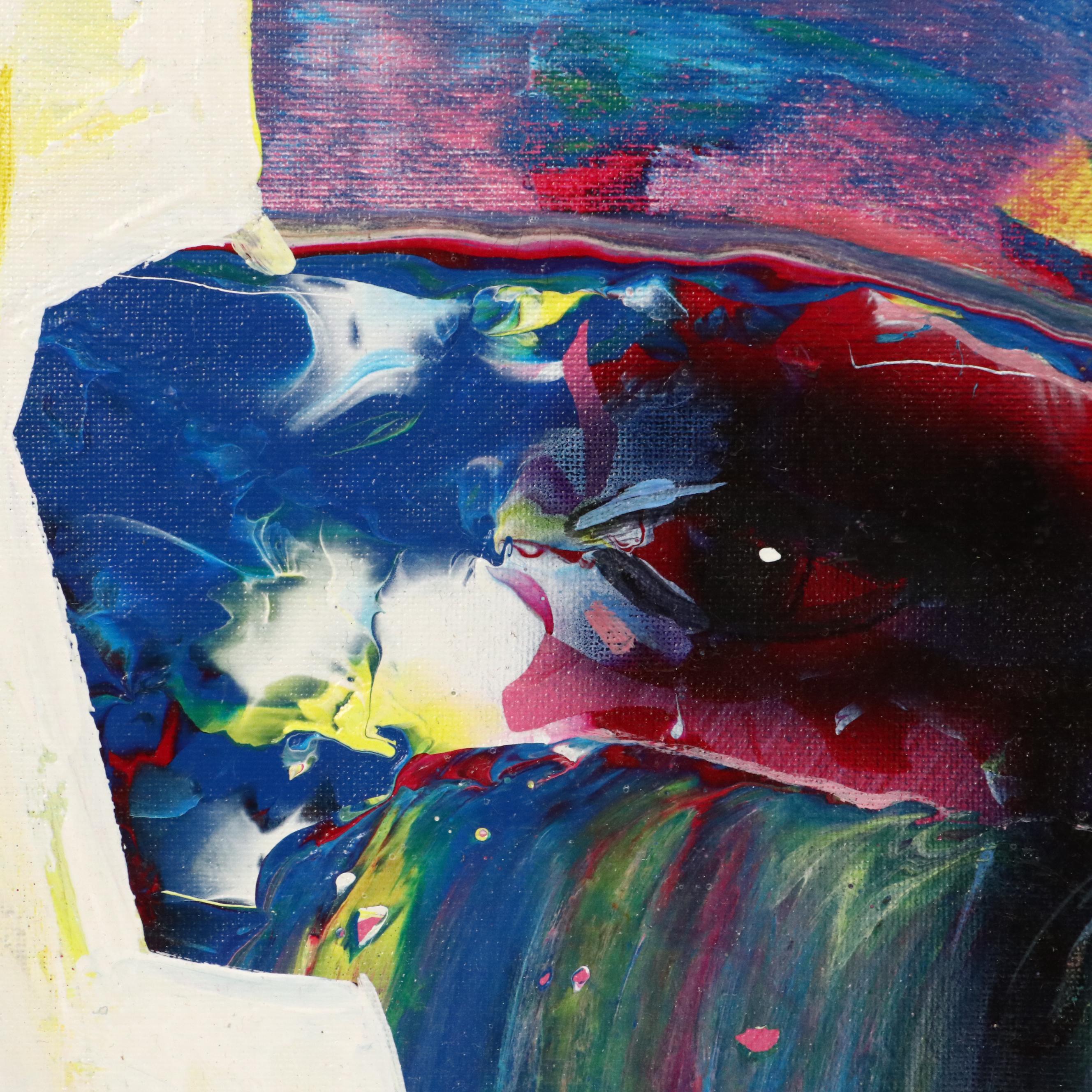 Abiola Idowu Stylized Acrylic Portrait "Blossom in Winter," 2023