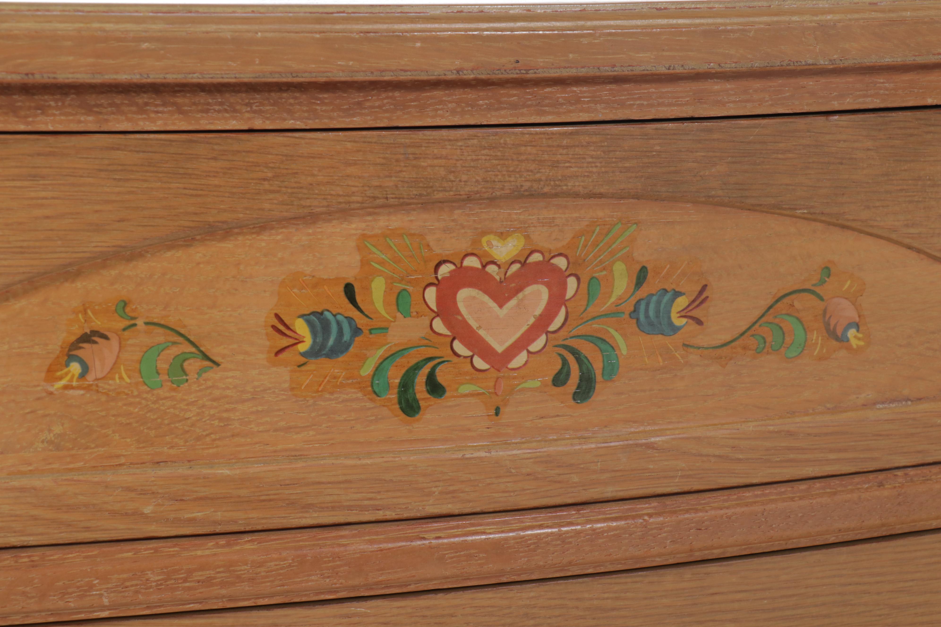 French Provincial Chest of Drawers, Desk, and Chair