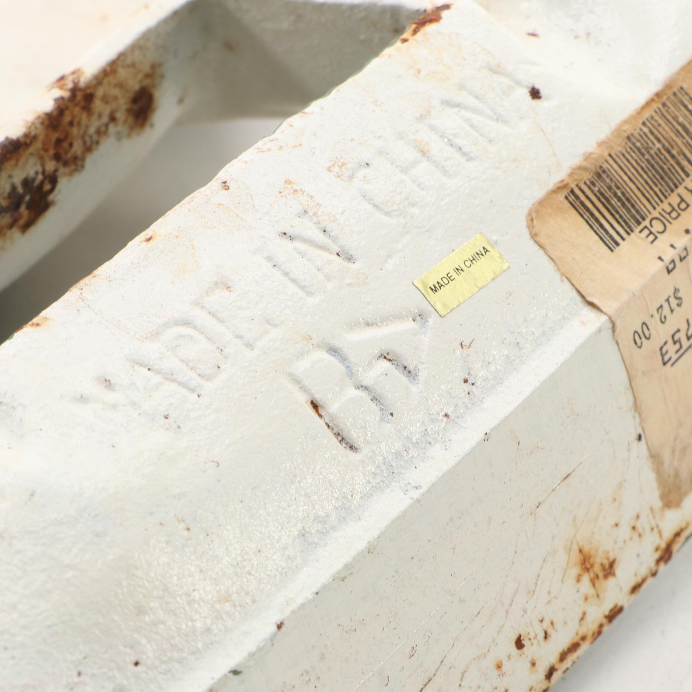 Painted Cast Iron Cow Doorstop