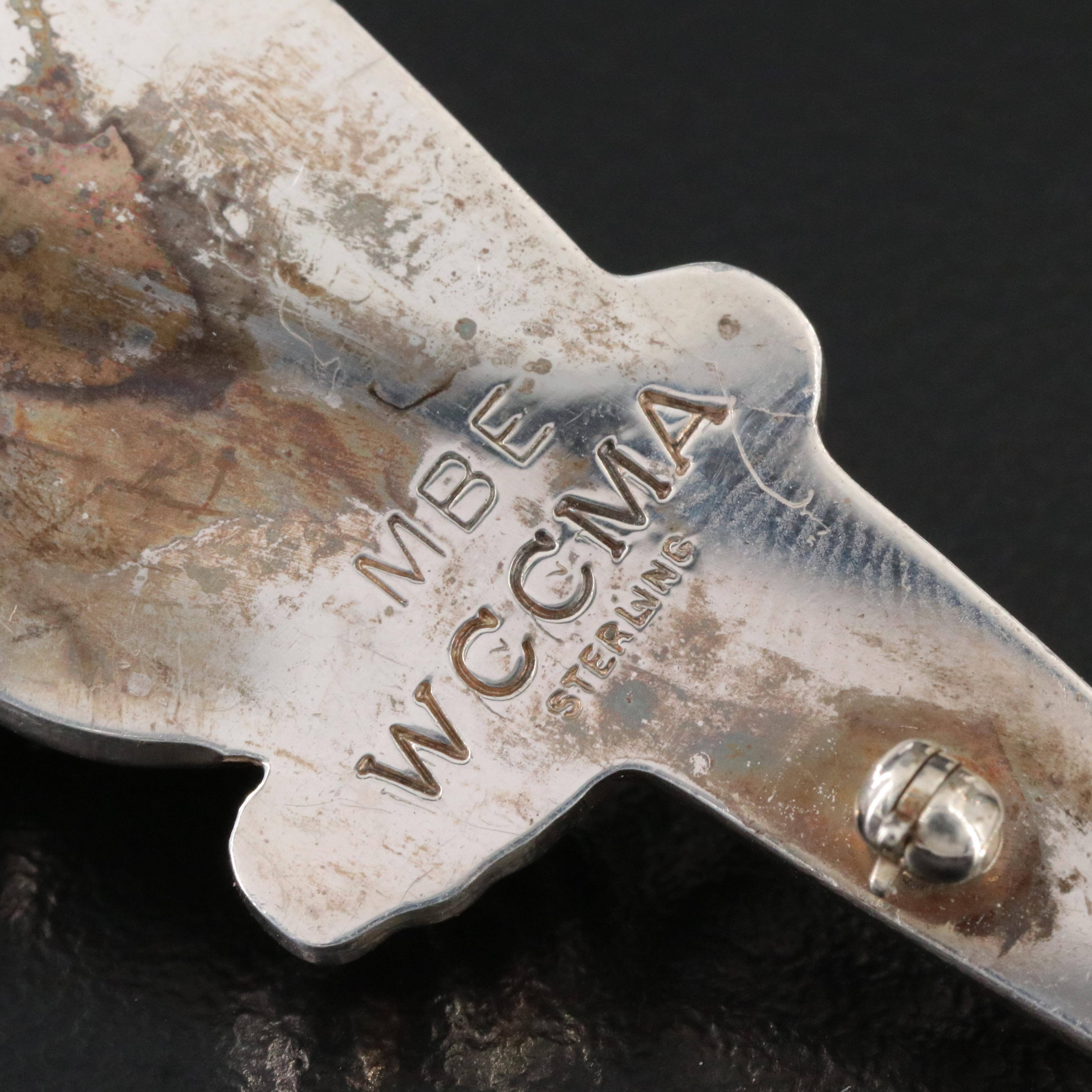 Sterling Parrot Converter Brooch