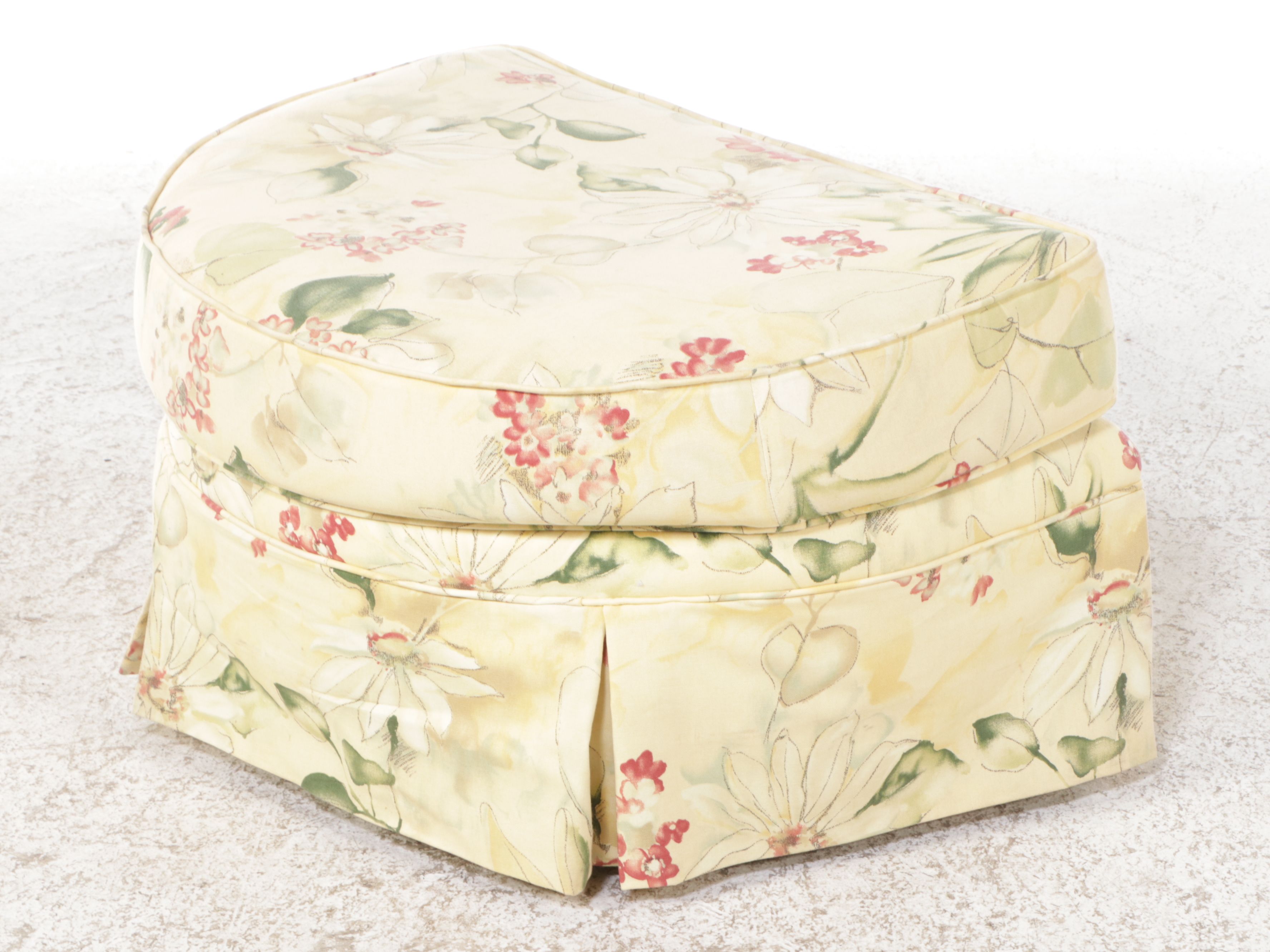 Bernhardt Gilt-Finished French Provincial Armchair and Ottoman