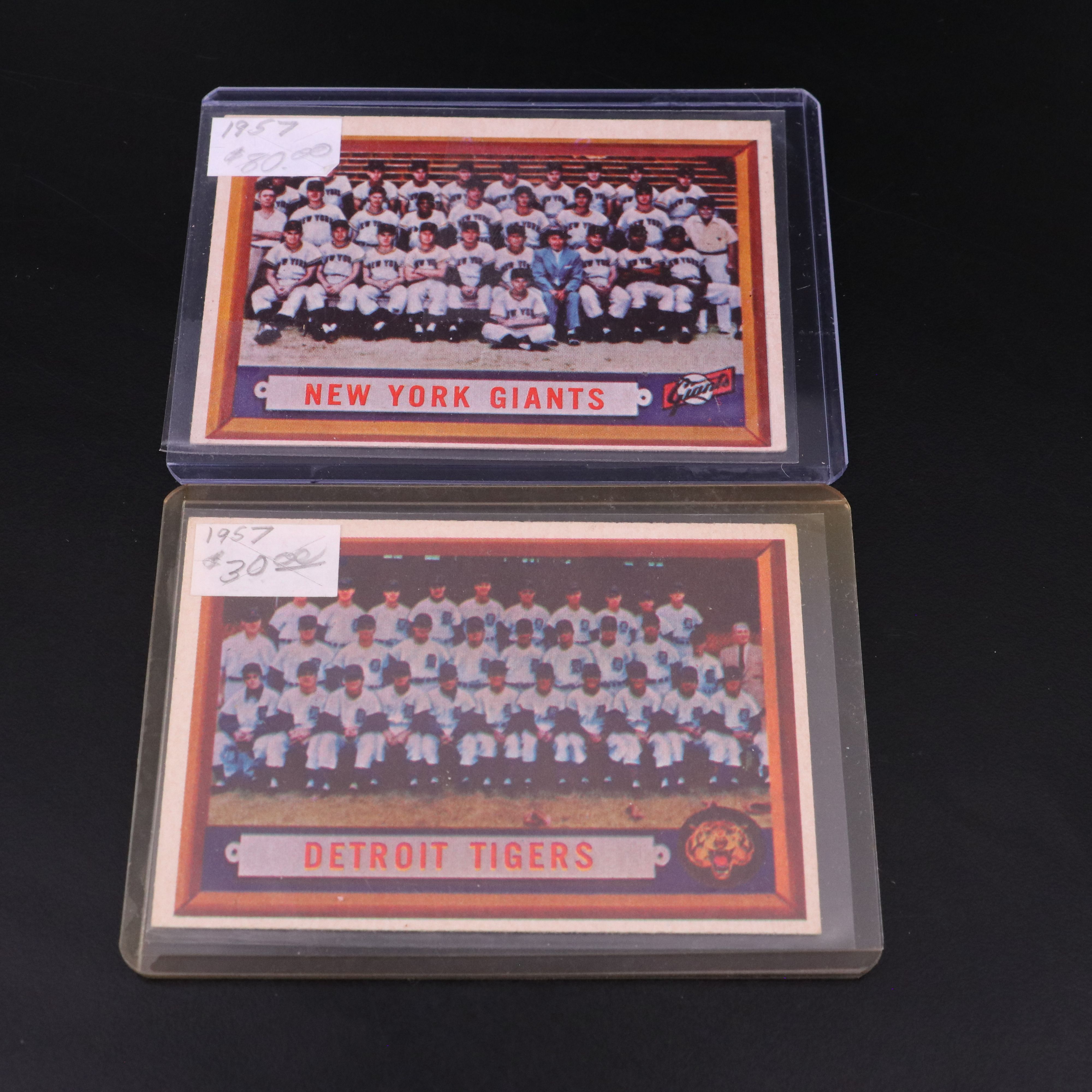 Topps Baseball Cards Featuring Ernie Banks and More, 1957-1959