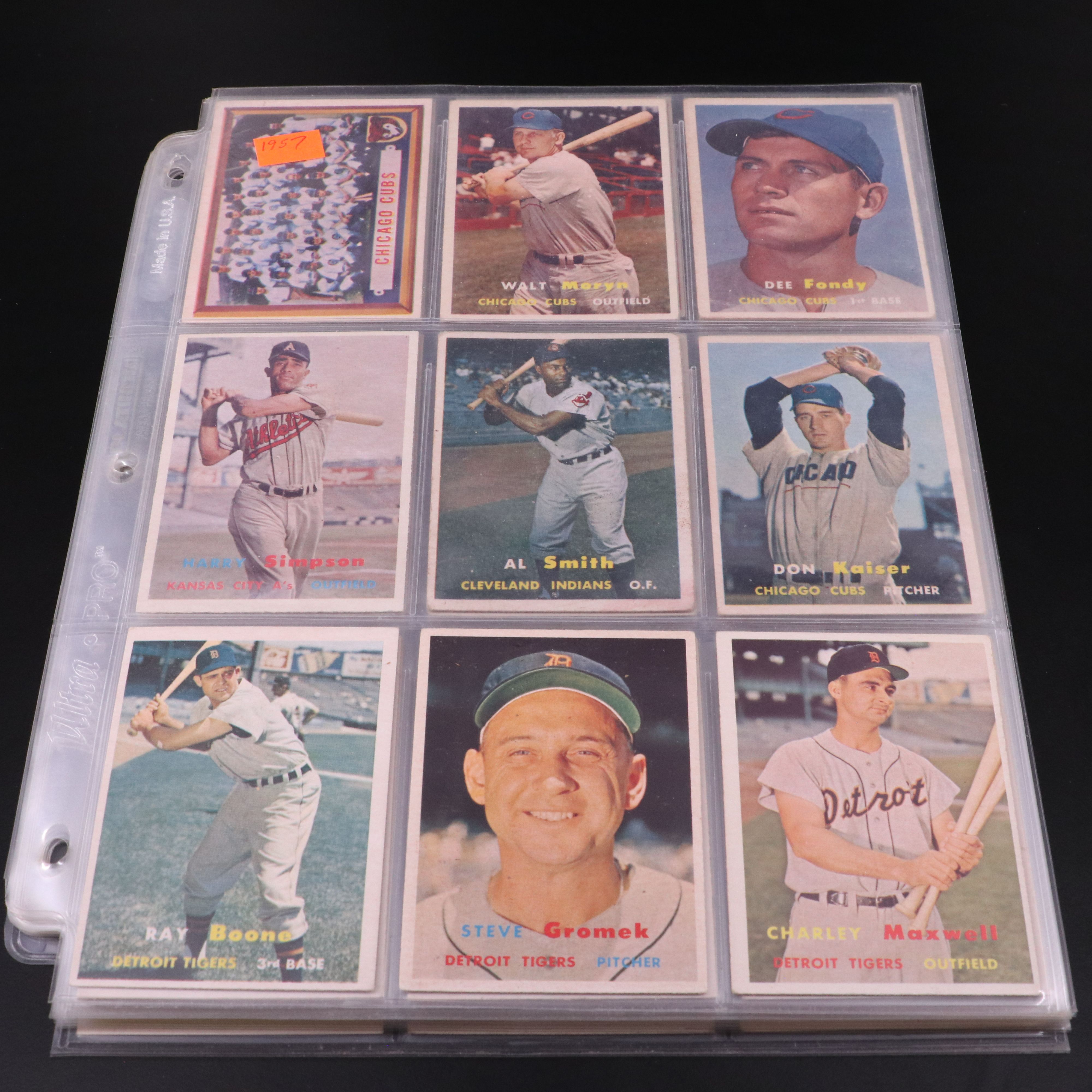 Topps Baseball Cards Featuring Ernie Banks and More, 1957-1959