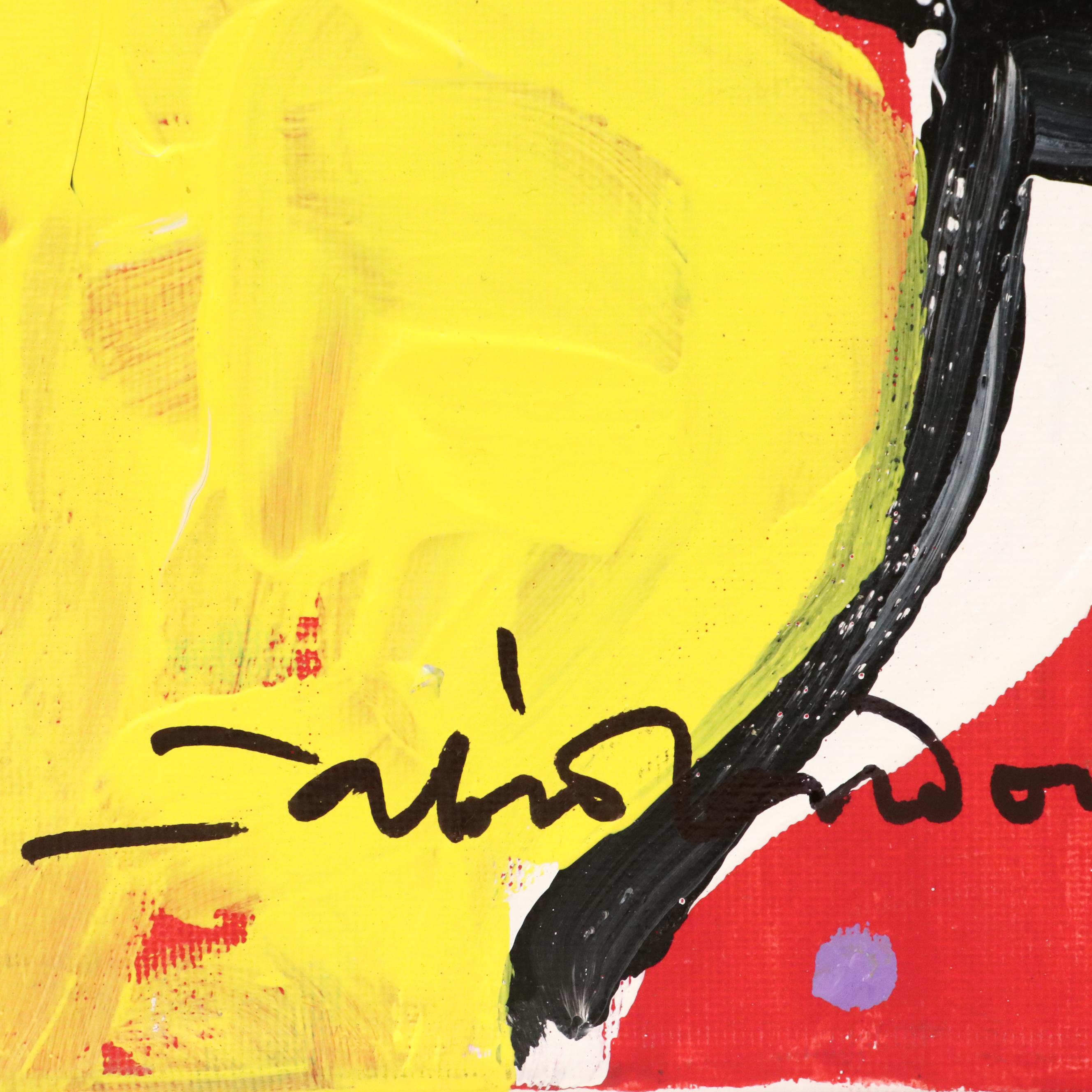 Abiola Idowu Modern Stylized Portrait "I Love You," 2023