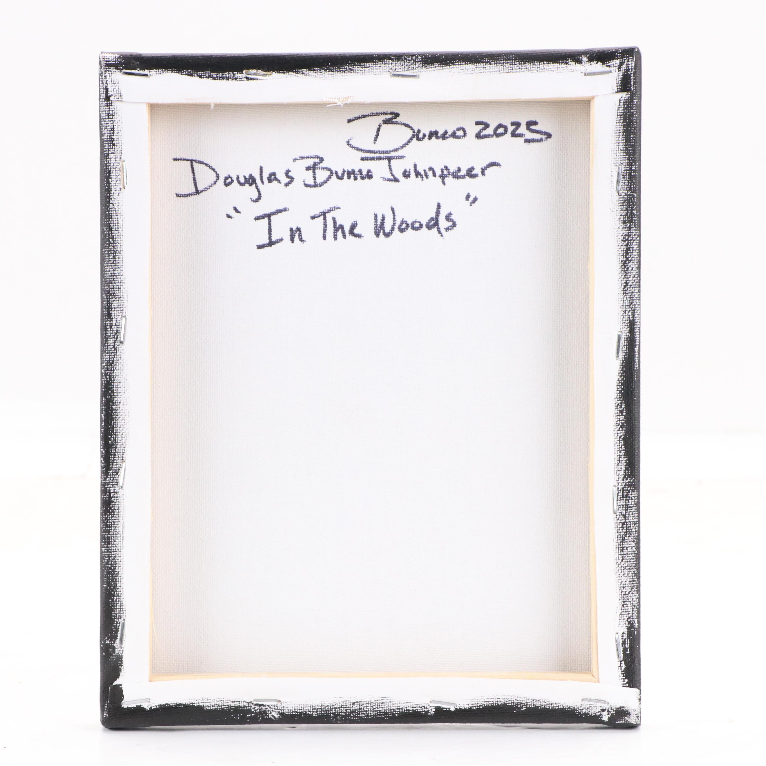 Doug "Bumo" Johnpeer Forest Landscape Oil Painting "In The Woods," 2025