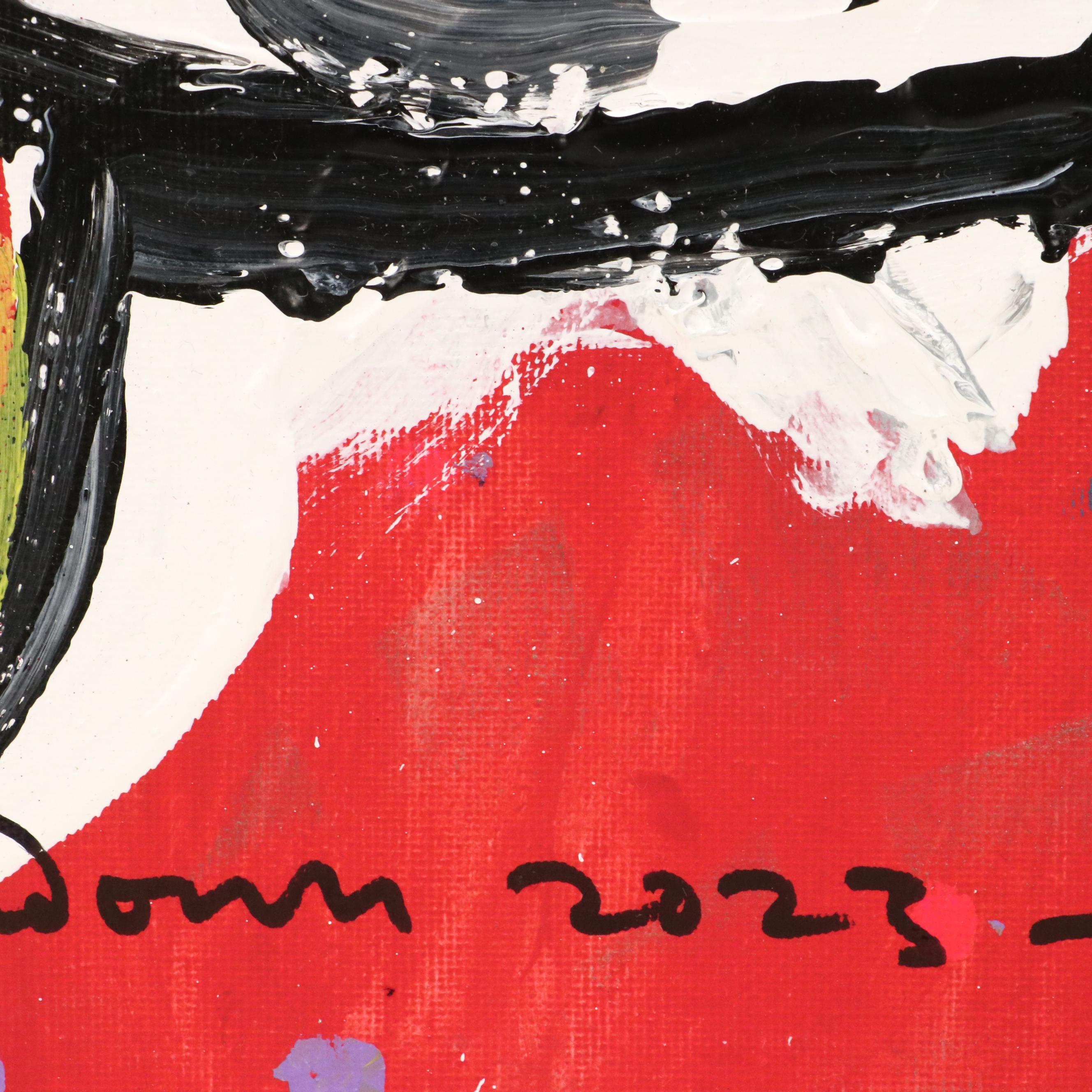 Abiola Idowu Modern Stylized Portrait "I Love You," 2023