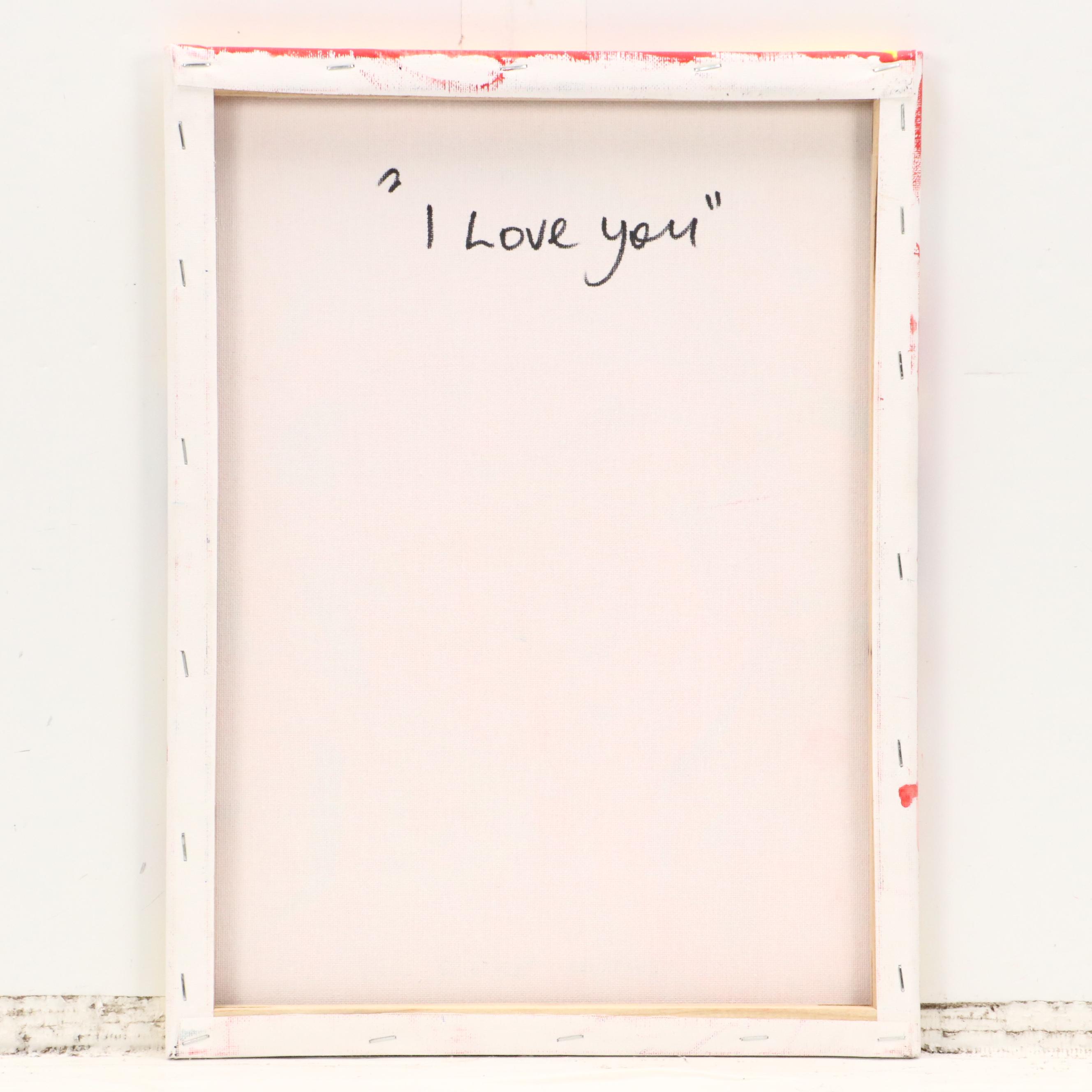 Abiola Idowu Modern Stylized Portrait "I Love You," 2023