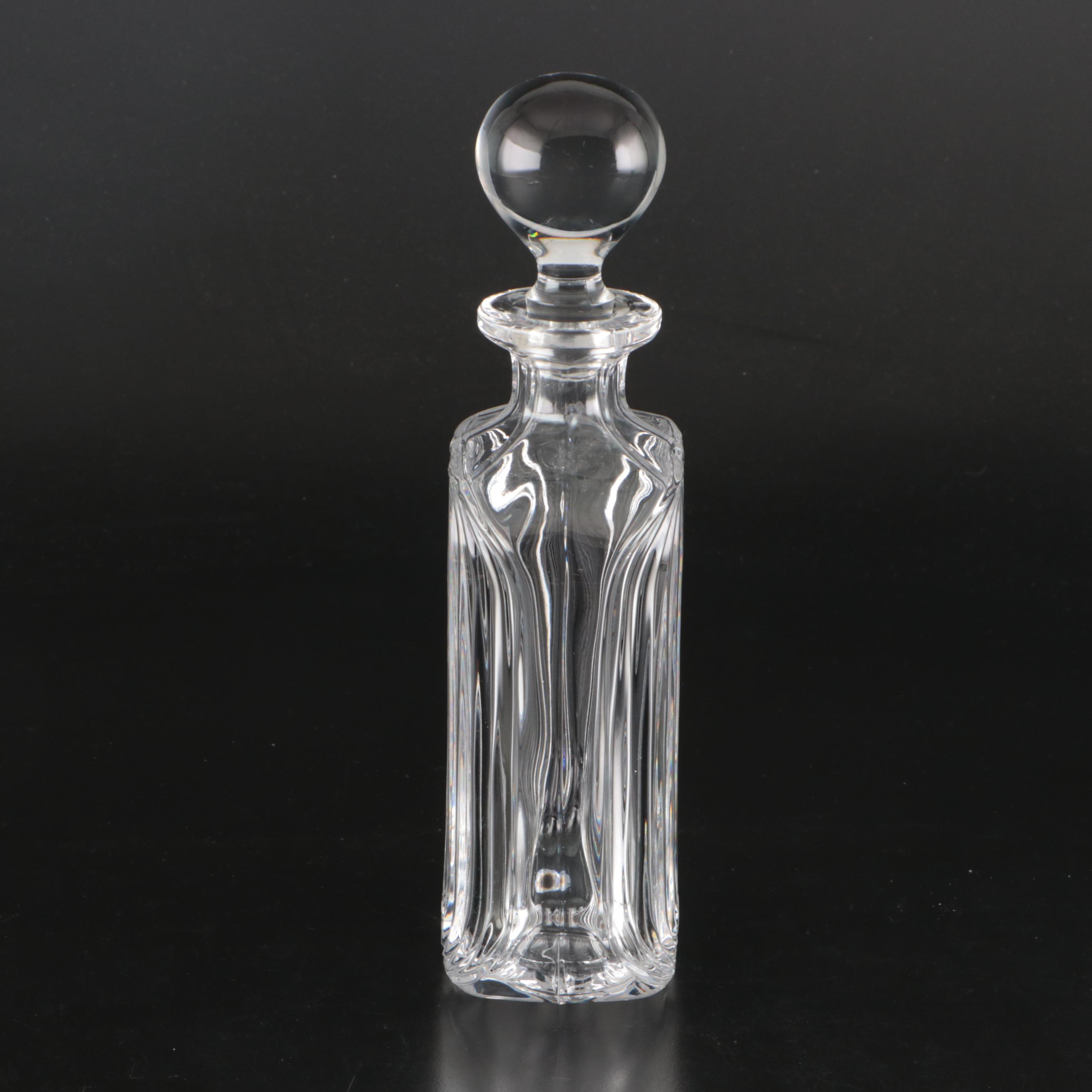 Crystal Old Fashioned Glasses with Crystal Decanter