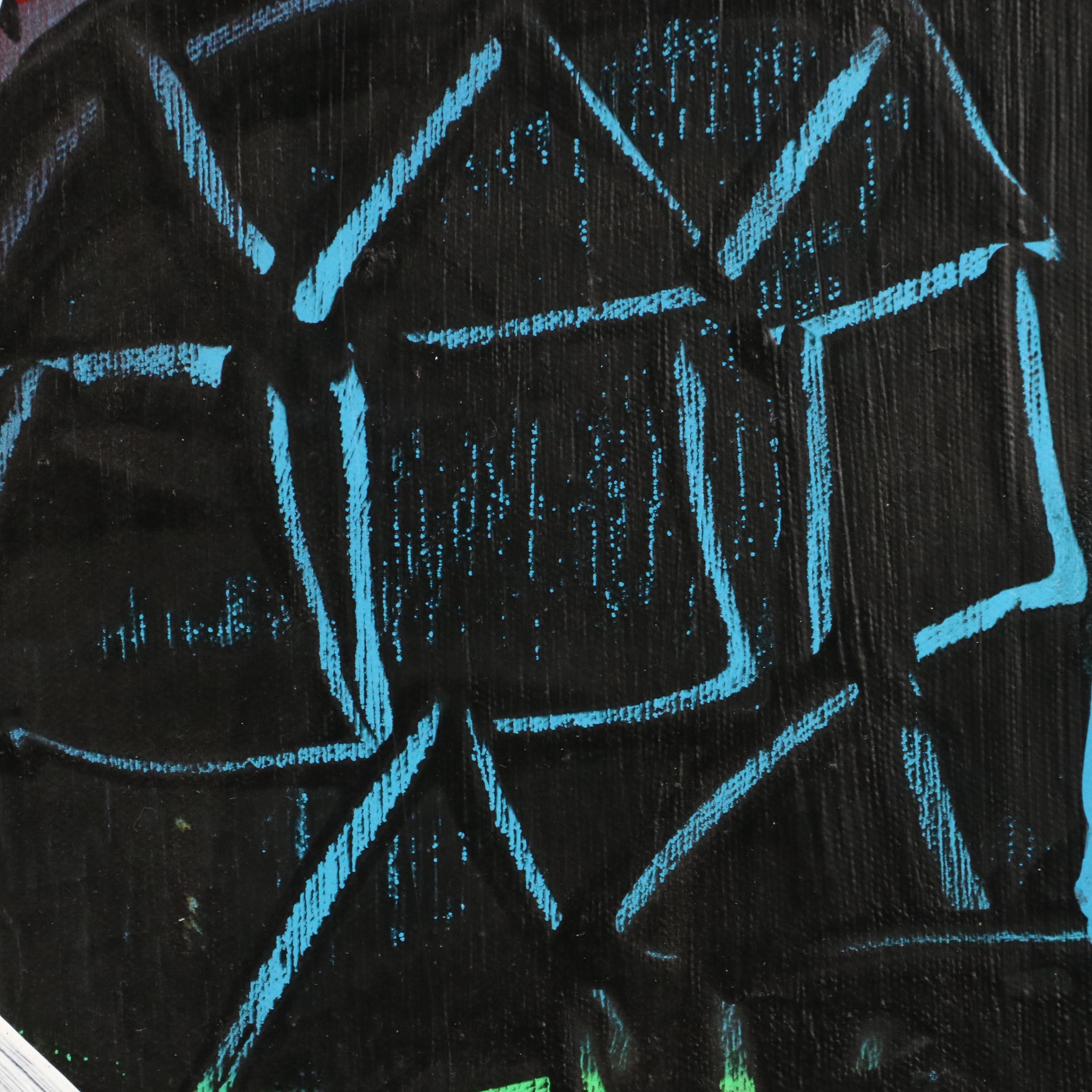 Abiola Idowu Stylized Modern Acrylic Painting, Circa 2020