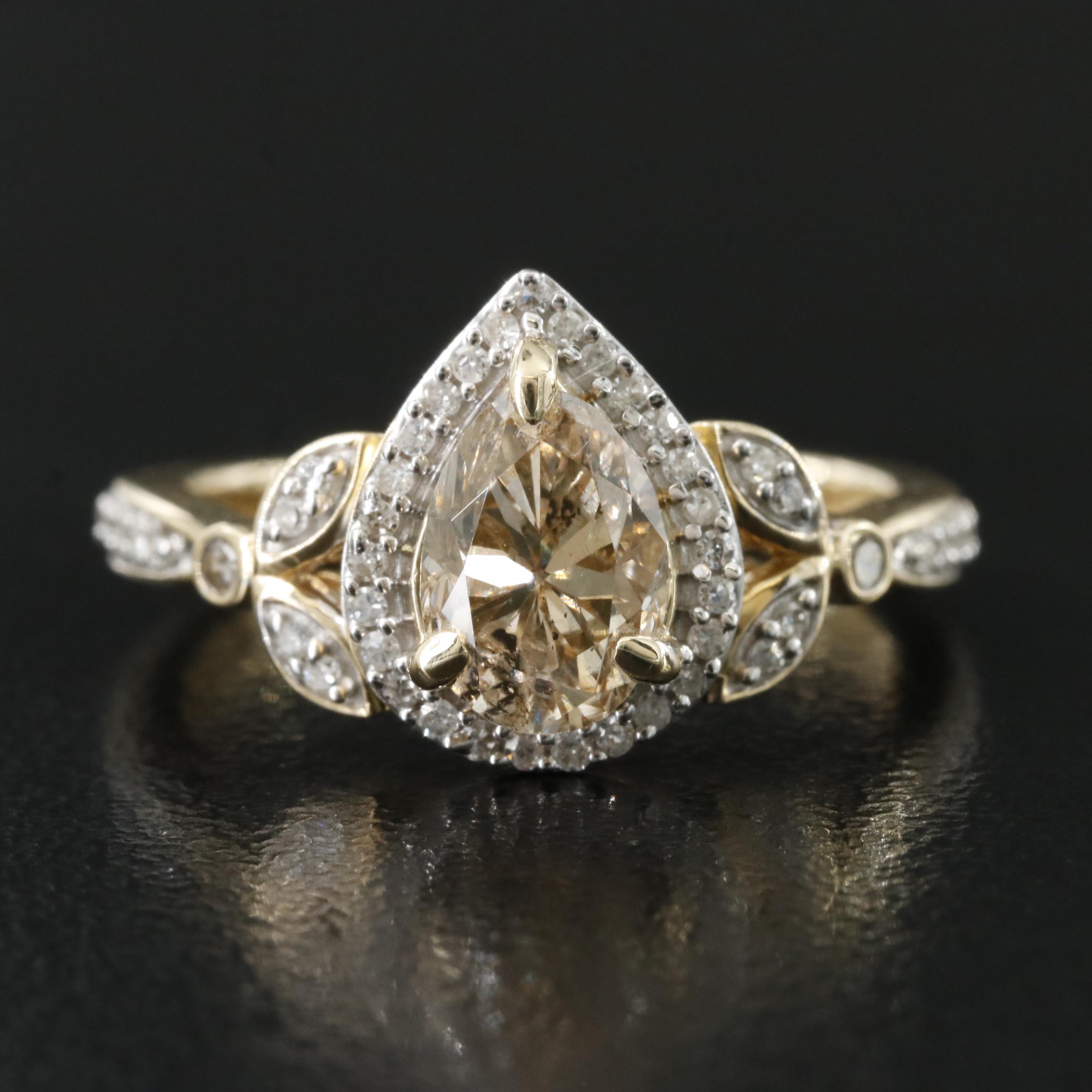 14K 1.16 CTW Diamond Ring
