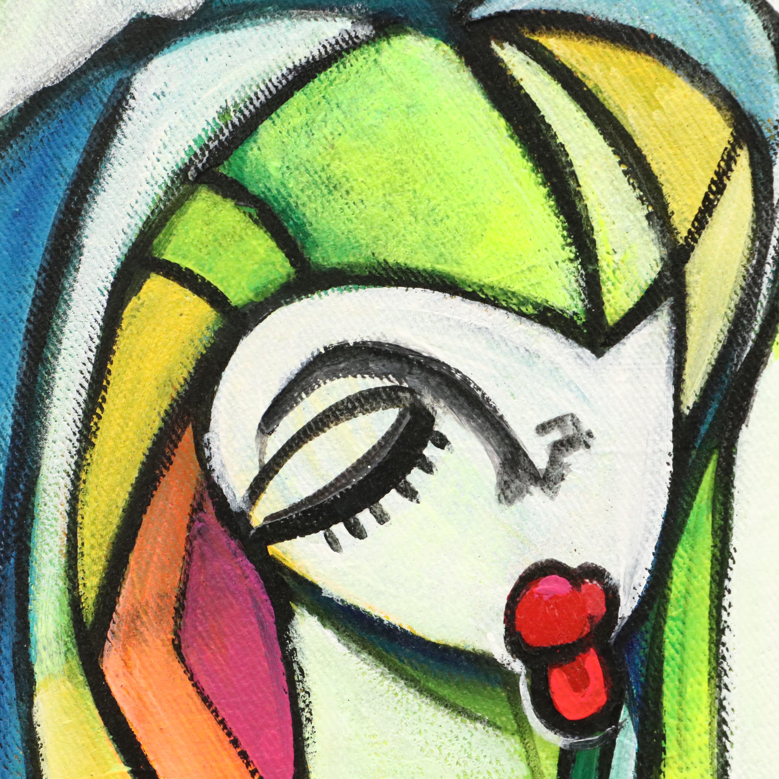 Evuarherhe Ufuoma Acrylic Painting "Beauty I," 2022