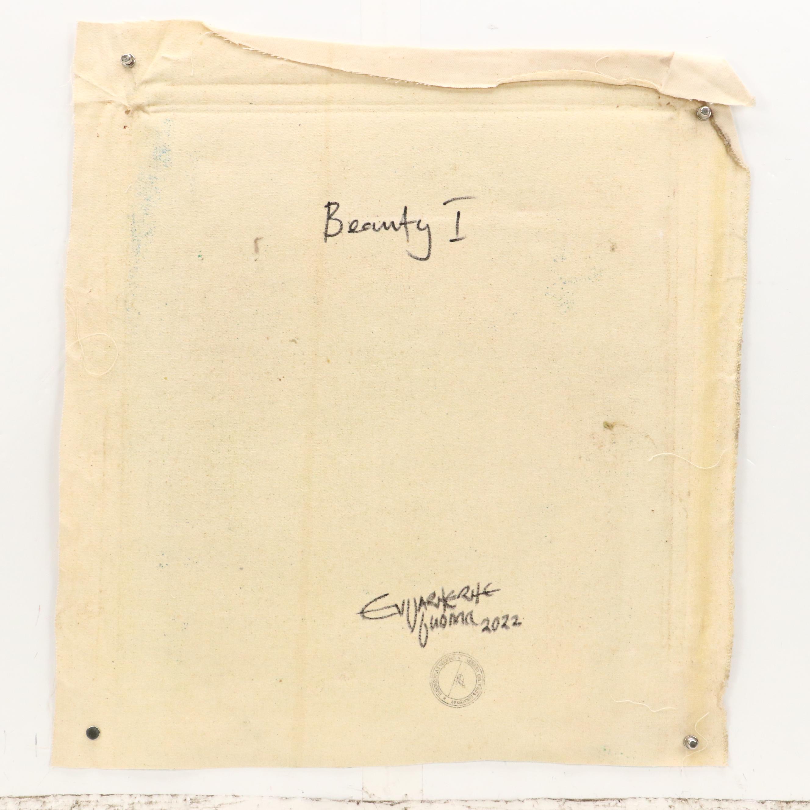 Evuarherhe Ufuoma Acrylic Painting "Beauty I," 2022