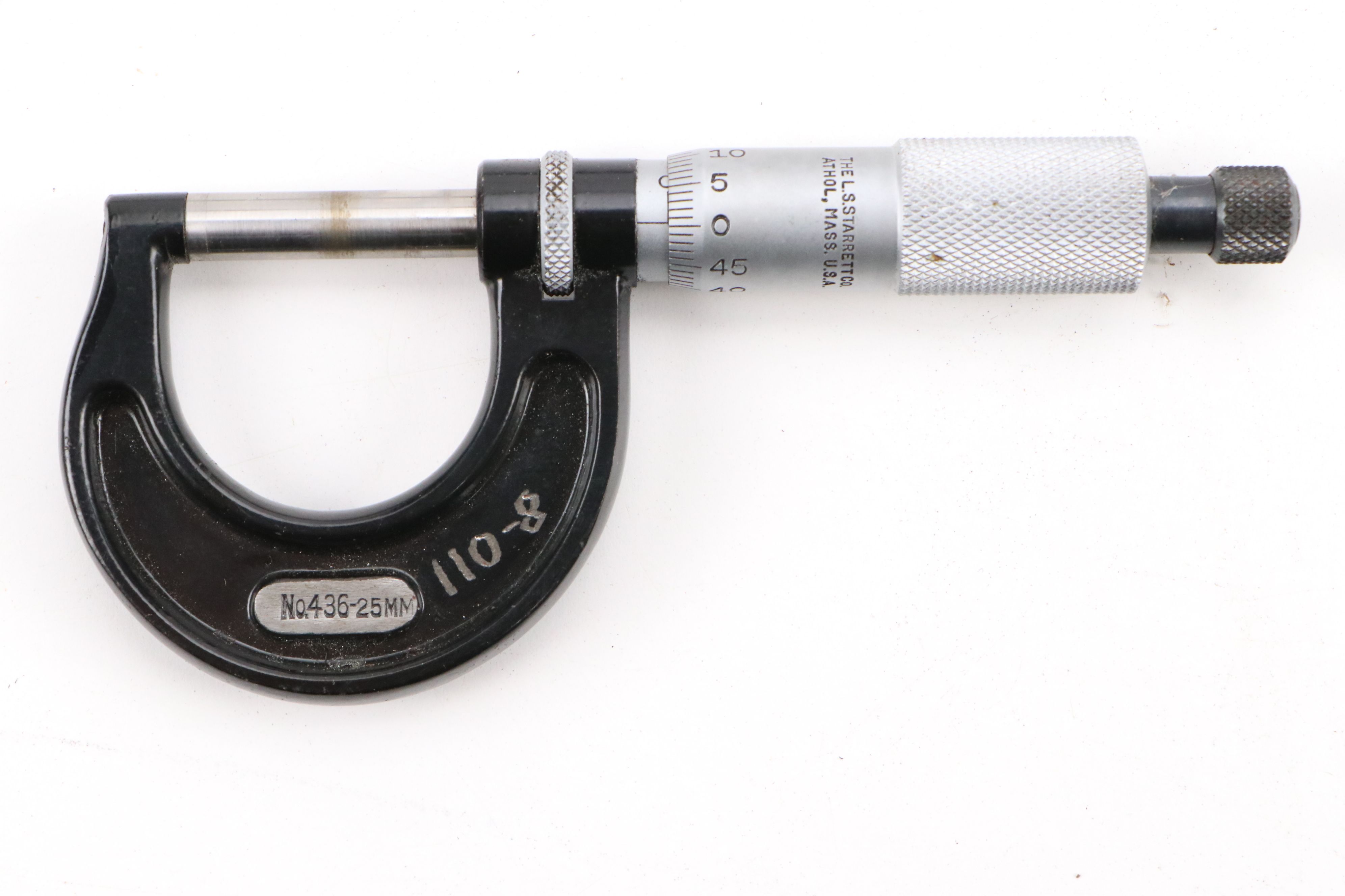 Starrett Outside Micrometers, Wrenches, End Measuring Rods, Storage Cases