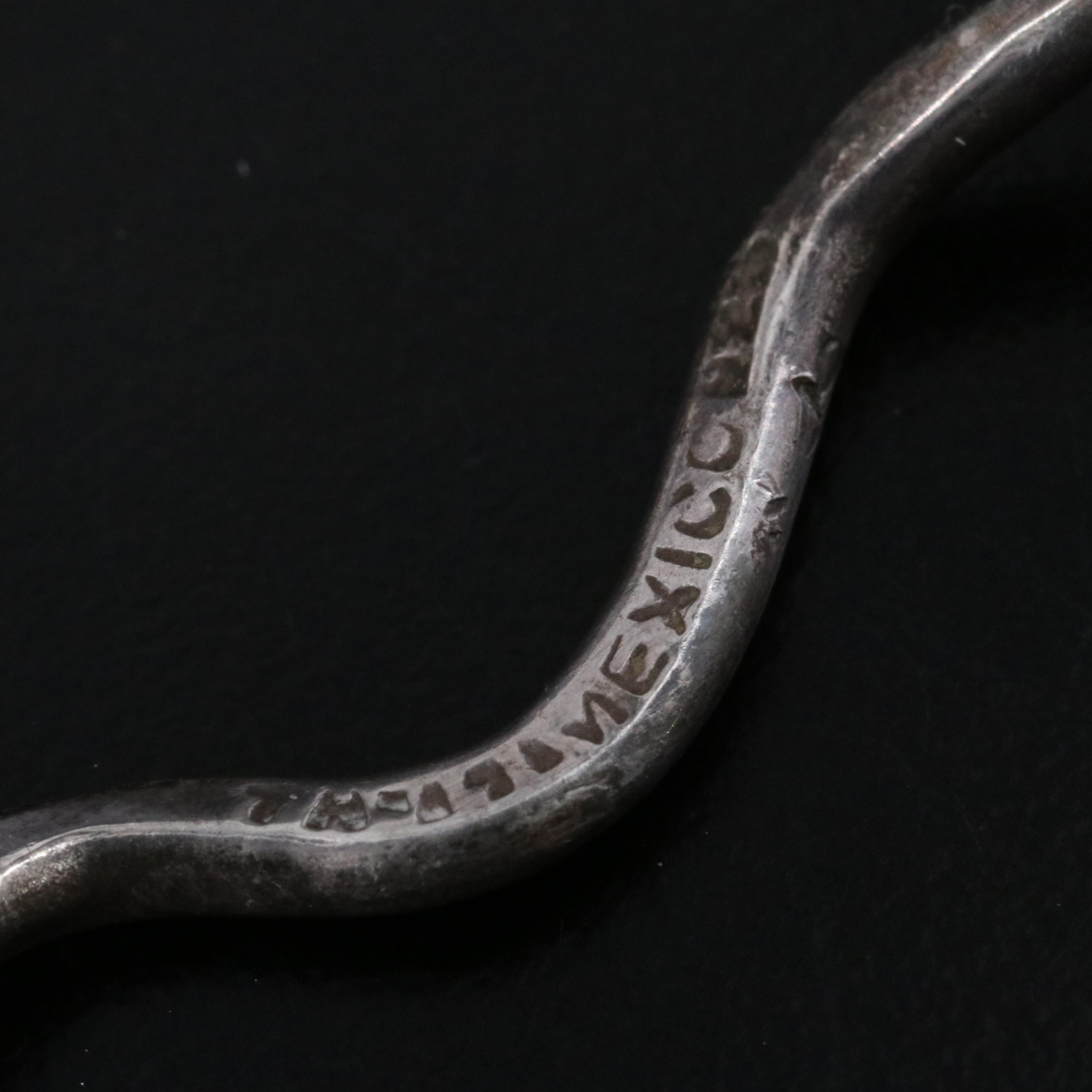 Mexican Sterling Snake Bypass Bracelet