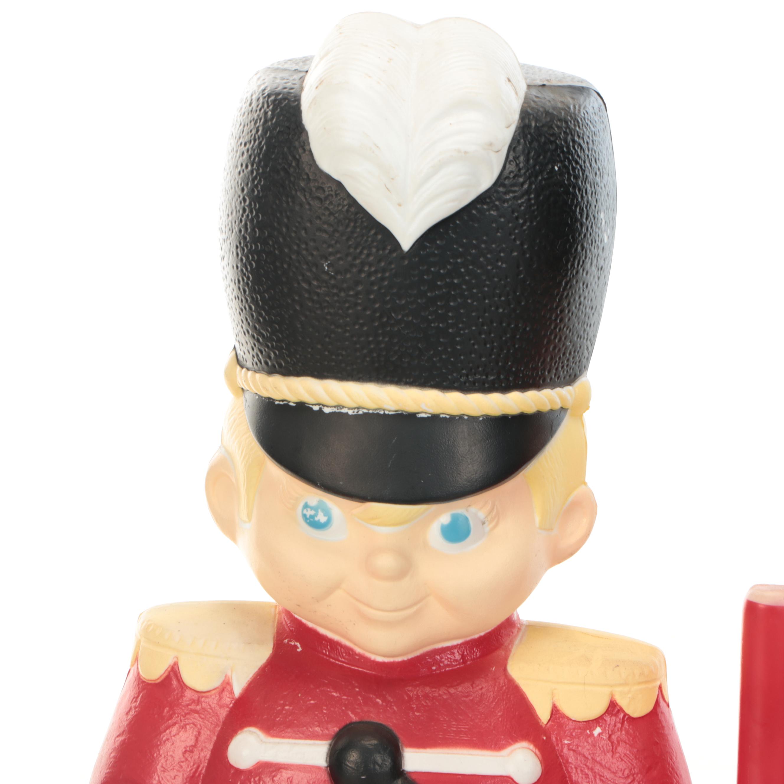 Light-Up Christmas Yard Décor Nutcrackers and Angel