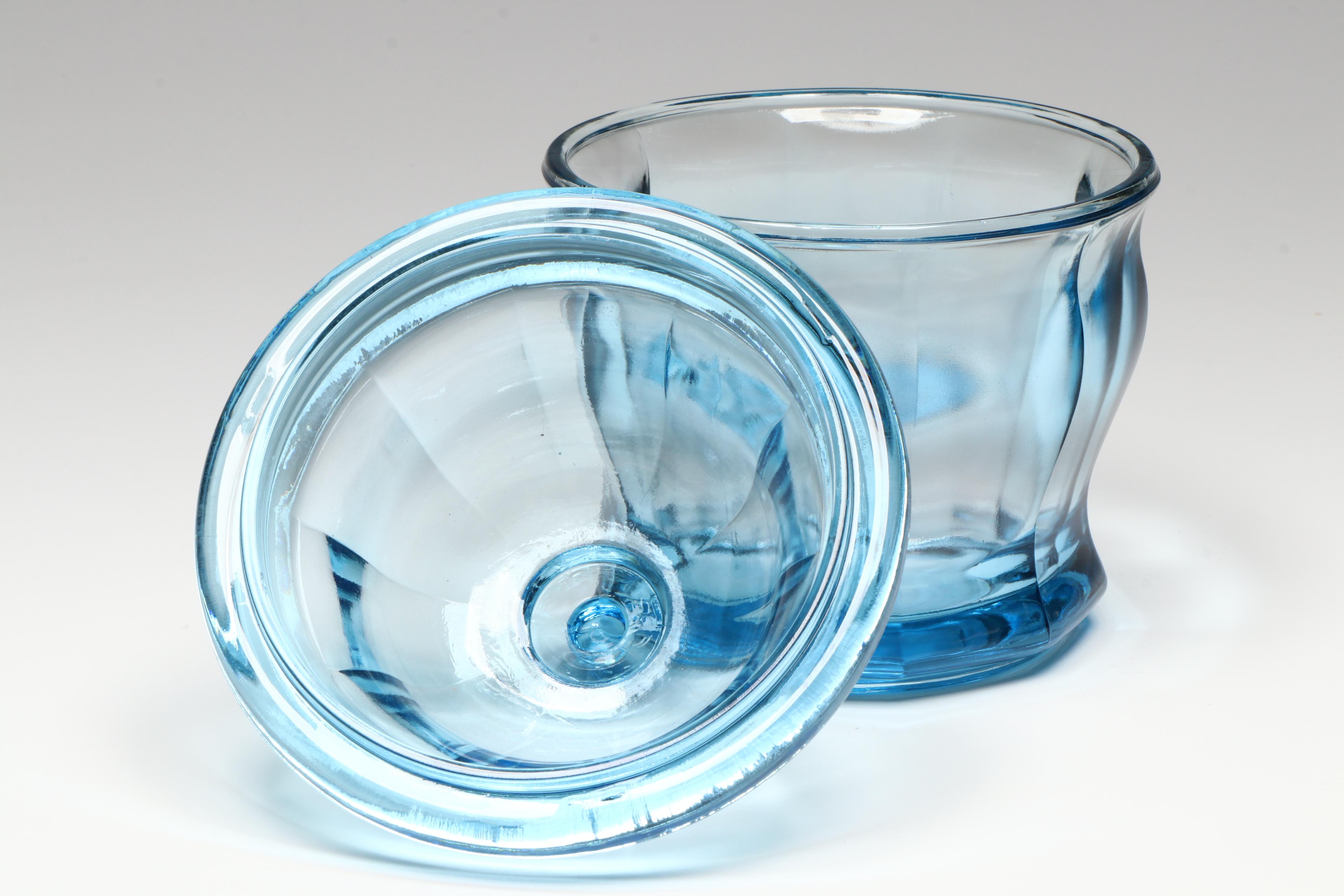 Fenton "Amber Hobnail" Candle Holder with MCM Pitcher and More Colored Glass