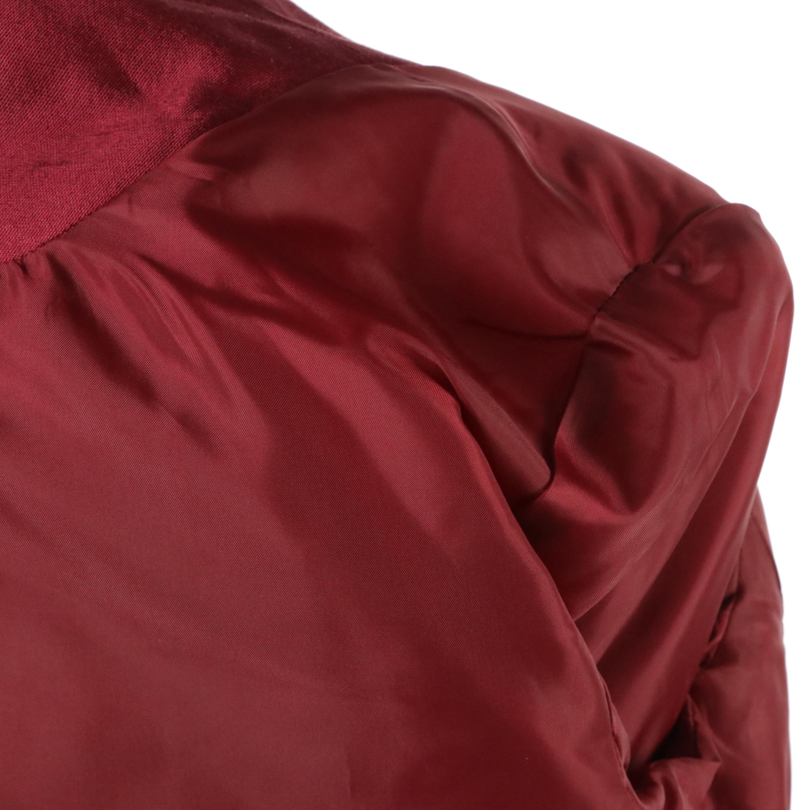 Talbots Red Dress Suit in Silk/Wool Blend with Textured Dress Set