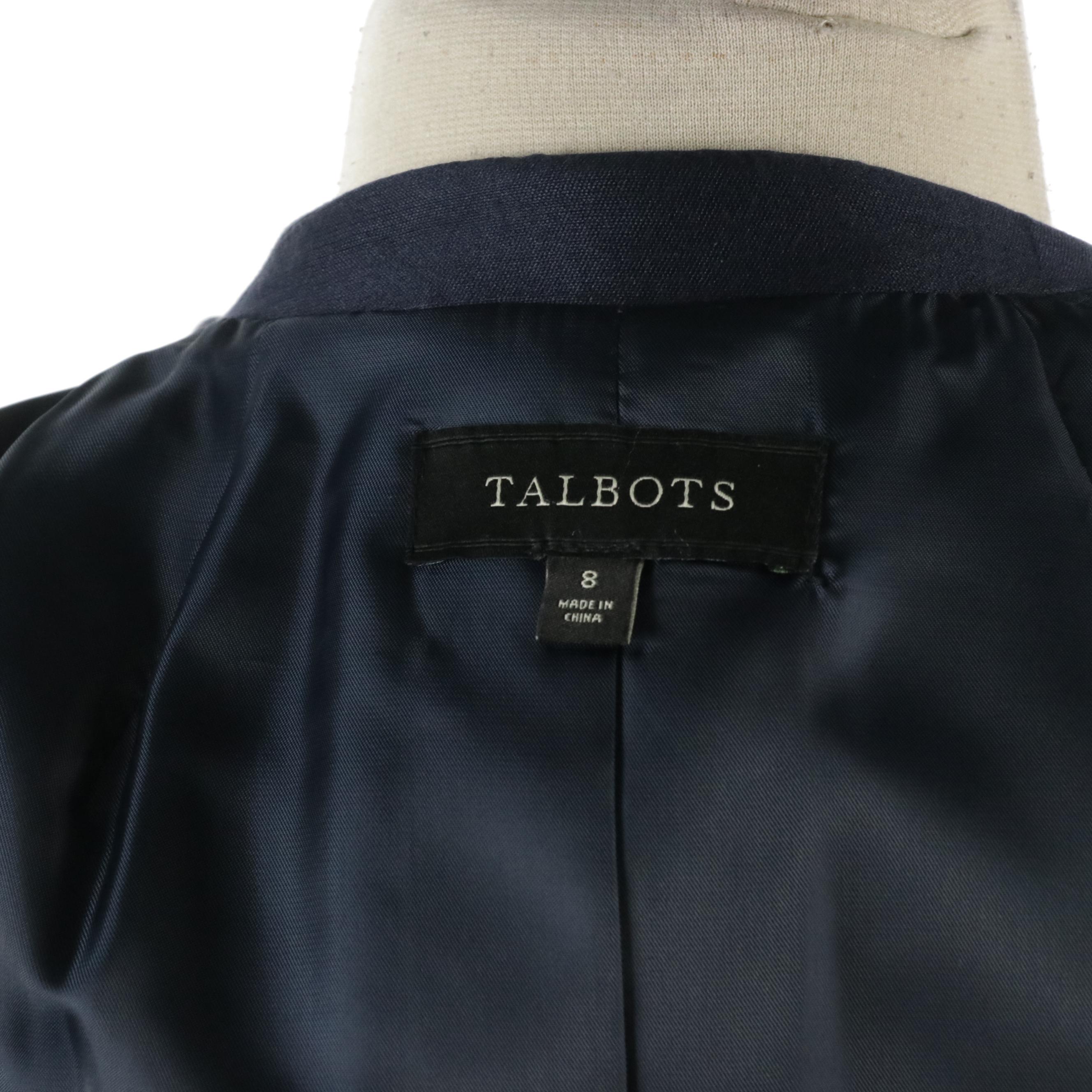 Talbots Red Dress Suit in Silk/Wool Blend with Textured Dress Set