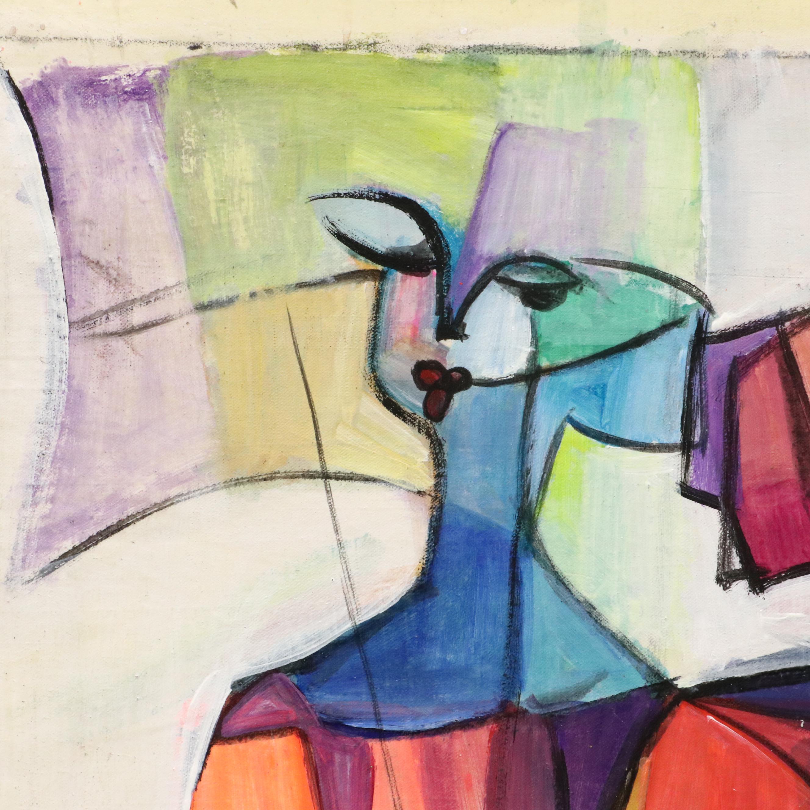 Evuarherhe Ufuoma Acrylic Painting "we are one," 2022