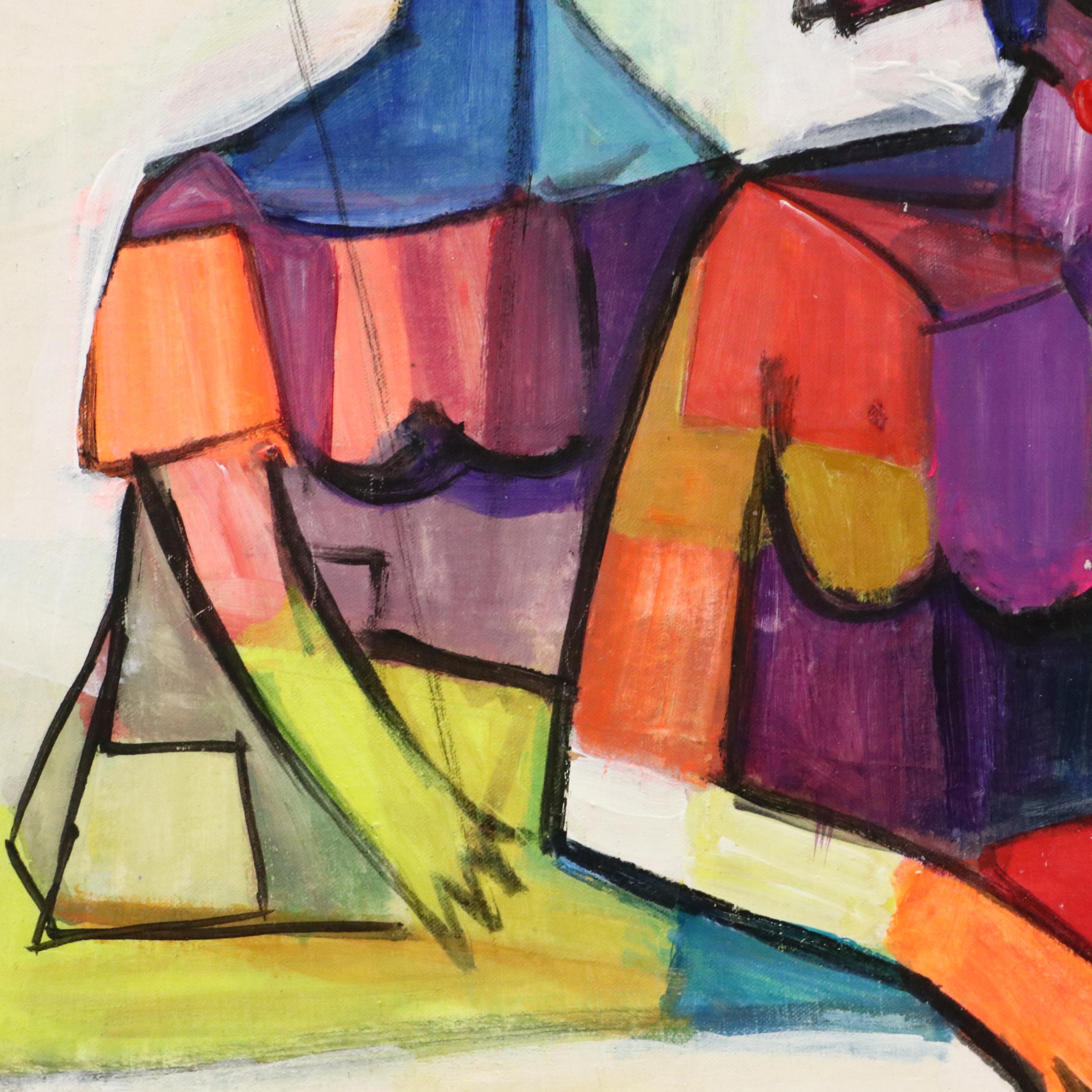 Evuarherhe Ufuoma Acrylic Painting "we are one," 2022