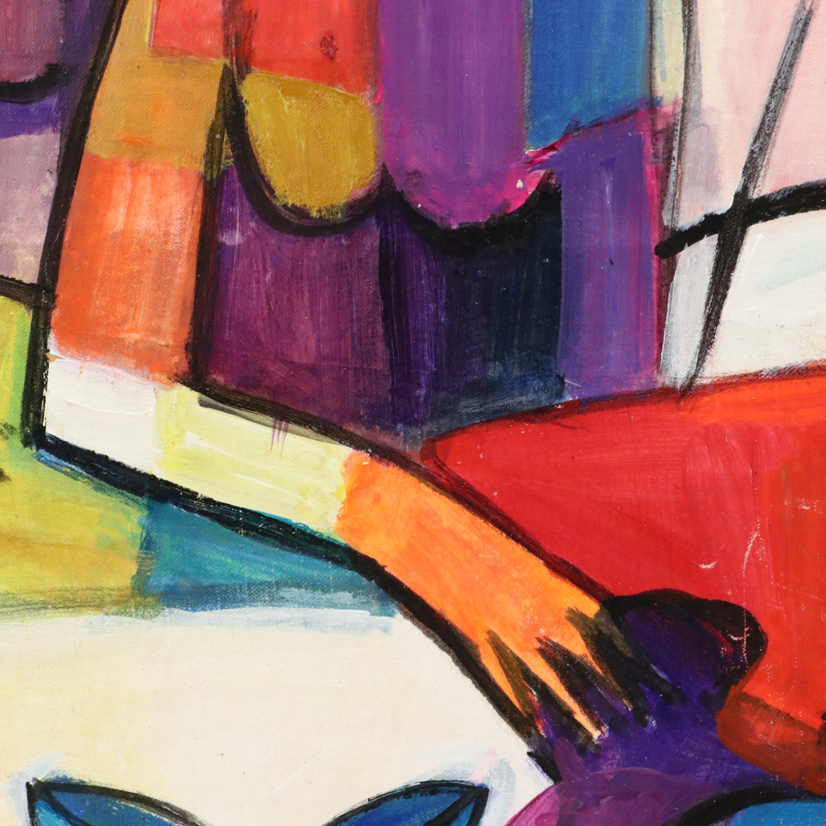 Evuarherhe Ufuoma Acrylic Painting "we are one," 2022